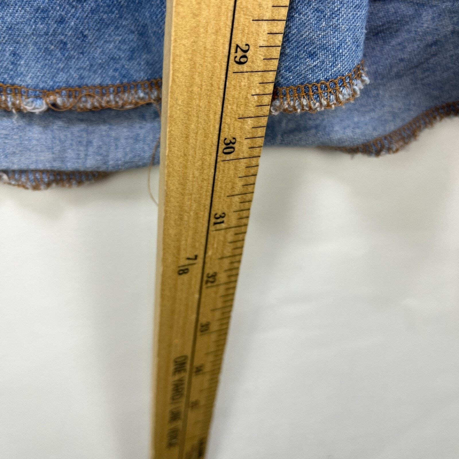 Vintage × Wrangler Vintage 90s Wrangler Pearl Snap Button Long Denim Large Size US L / EU 52-54 / 3 - 8 Thumbnail