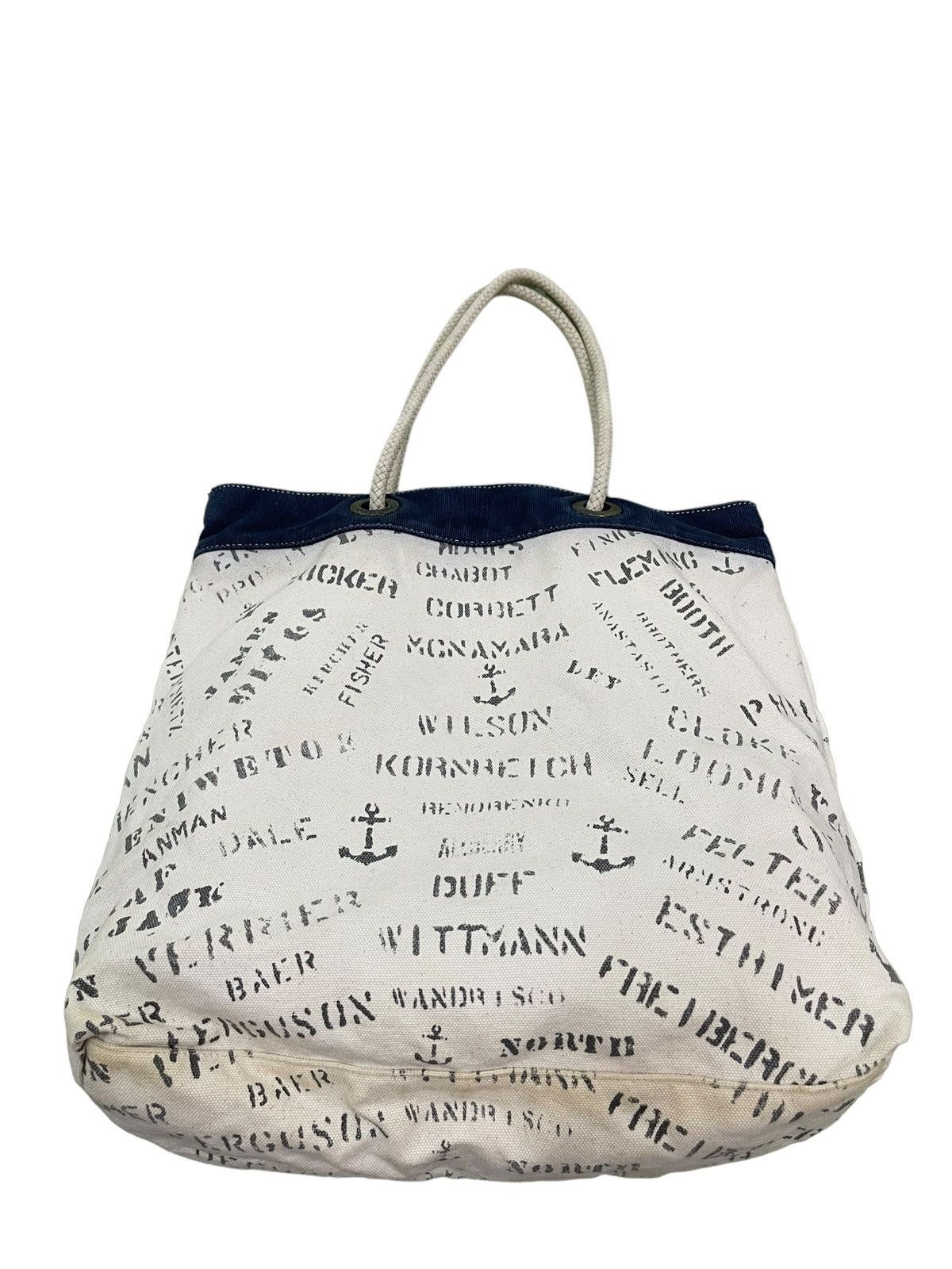 RRL Ralph Lauren Double RL Ralph Lauren Cotton Canvas RRL Tote Bag 2🟩 Size ONE SIZE - 5 Thumbnail