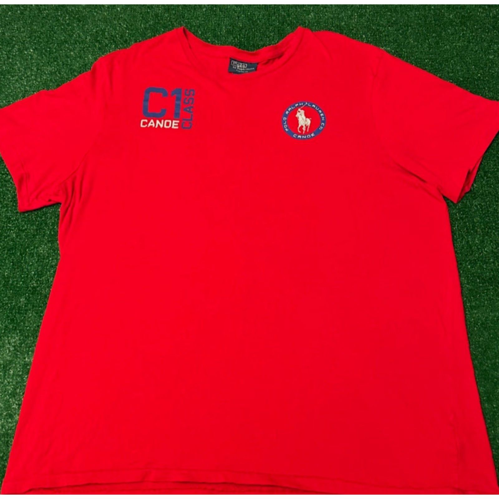 Polo Ralph Lauren VINTAGE Polo Ralph Lauren Canoe C1 Class Stadium VTG Shirt Mens XXL Red 90s Retro Hip Hop Sports Outdoor Vintage Shirts Mens Size US XXL / EU 58 / 5 - 5 Thumbnail