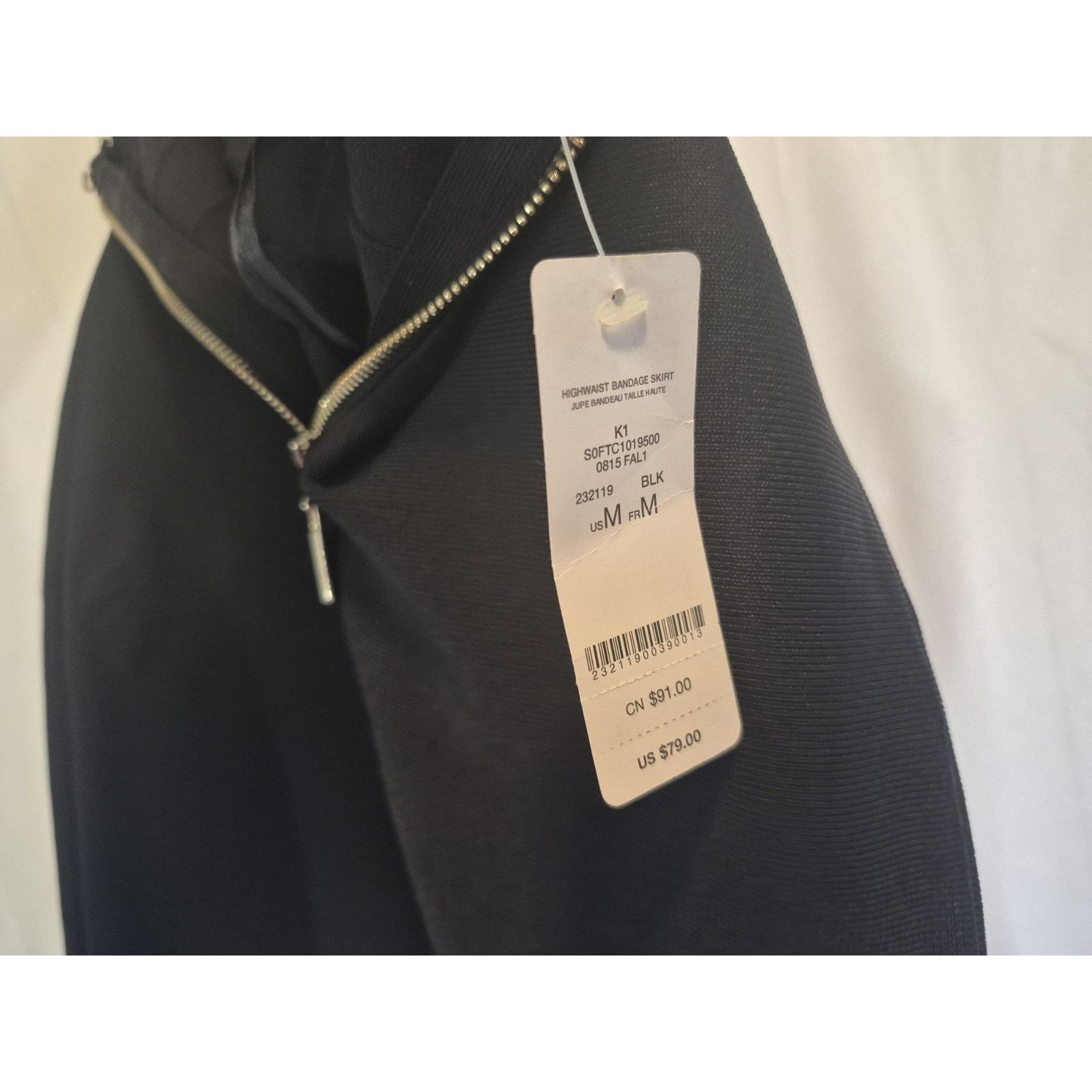 Bebe New w/Tag Bebe Black Stretch Bandage Skirt Medium Y2K Size 26" / US 2 / IT 38 - 6 Thumbnail