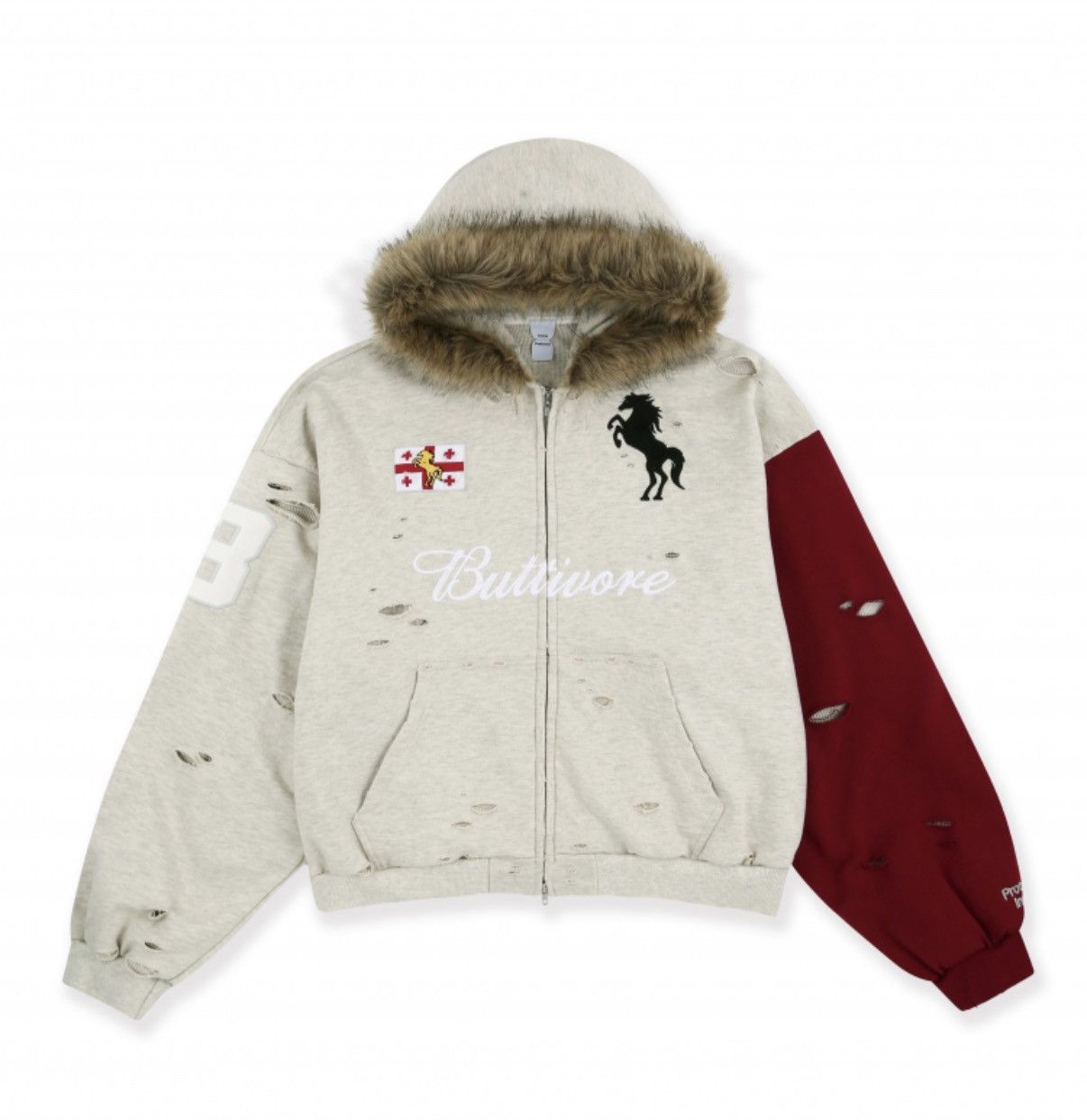 PROJECT G/R Protocol Index BUTTIVORE ZIP HOODIE PROJECT GR | Grailed