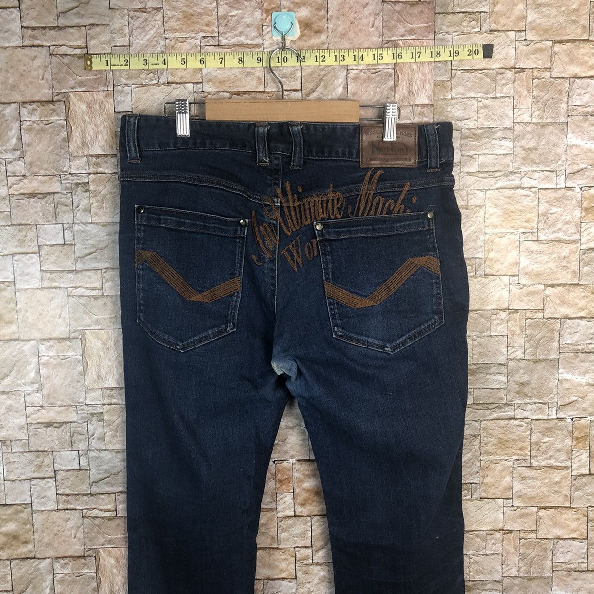 Japanese Brand × Norton Norton Blue Denim Pants #A64 Size US 34 / EU 50 - 13 Thumbnail