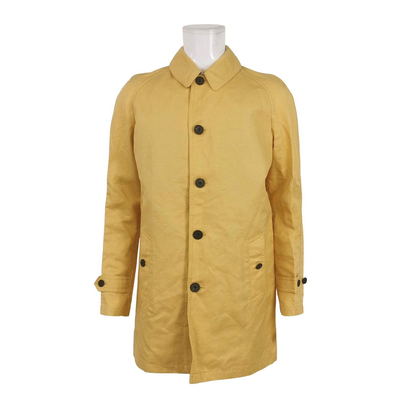 Burberry Burberry Cotton Ramie Single Breasted Coat 52 Size US L / EU 52-54 / 3 - 1 Thumbnail