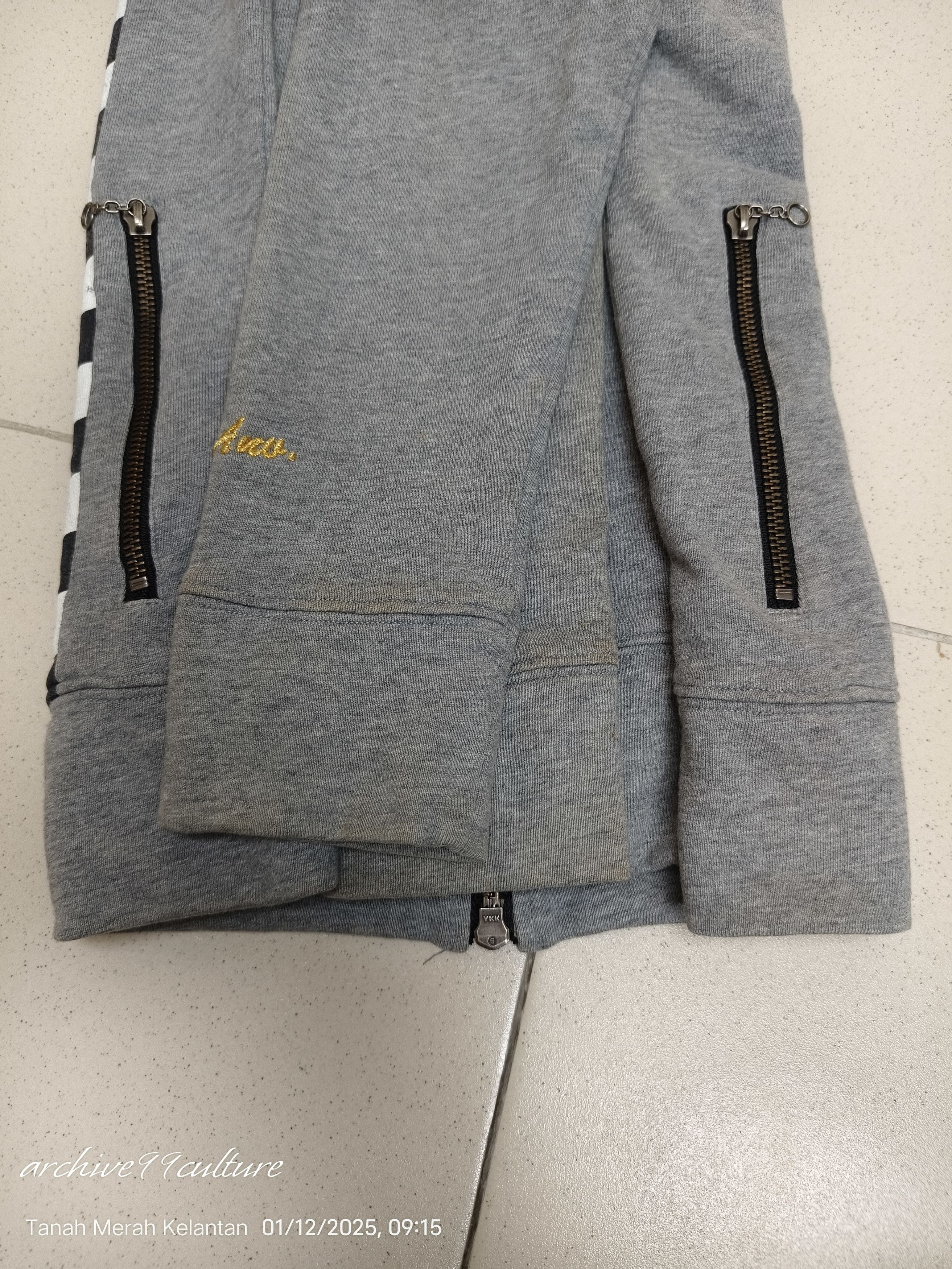 Japanese Brand Rattle trap x Ace Cafe London racing sweat zipper jacket Size US XS / EU 42 / 0 - 9 Thumbnail