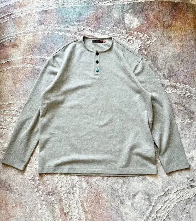 Undercover Sz 4 Undercover Calaite Button Henry Neck L/S Tee Size US XL / EU 56 / 4 - 1 Thumbnail