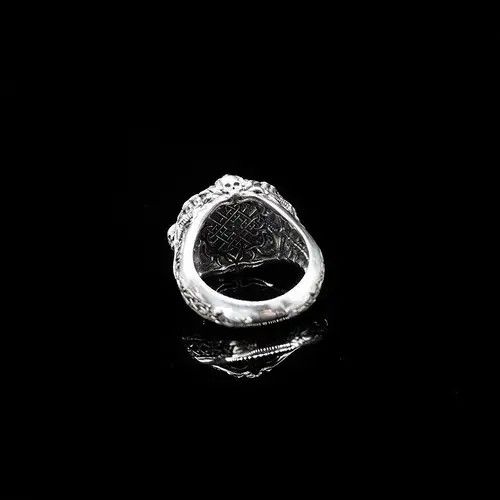 Other 925 Silver Plated Adjustable Lucky Rune Ring for Men Women Size ONE SIZE - 4 Thumbnail