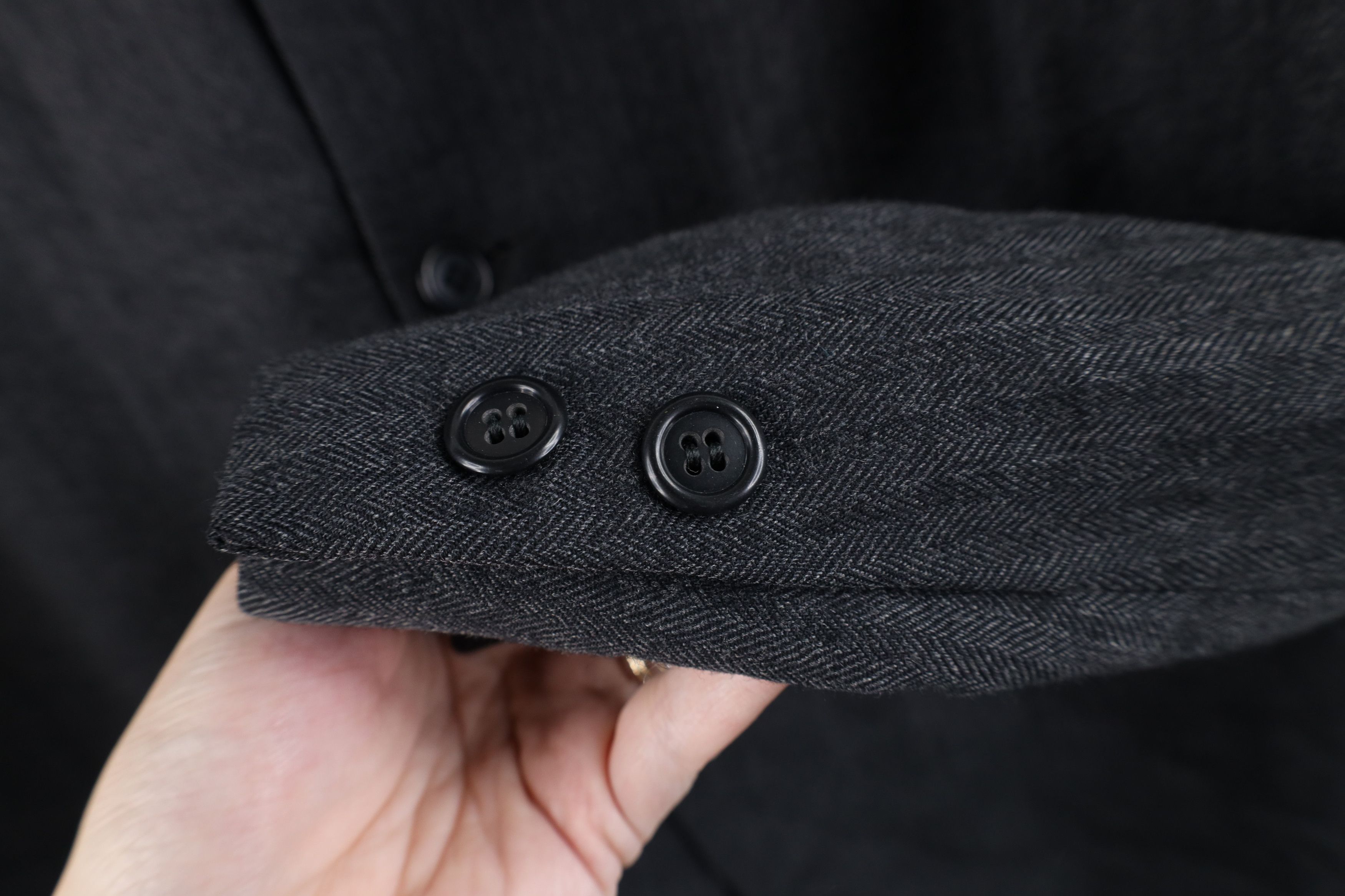Vintage Vintage 60s 70s Rockabilly Herringbone Blazer Suit Jacket Size US XXL / EU 58 / 5 - 5 Thumbnail