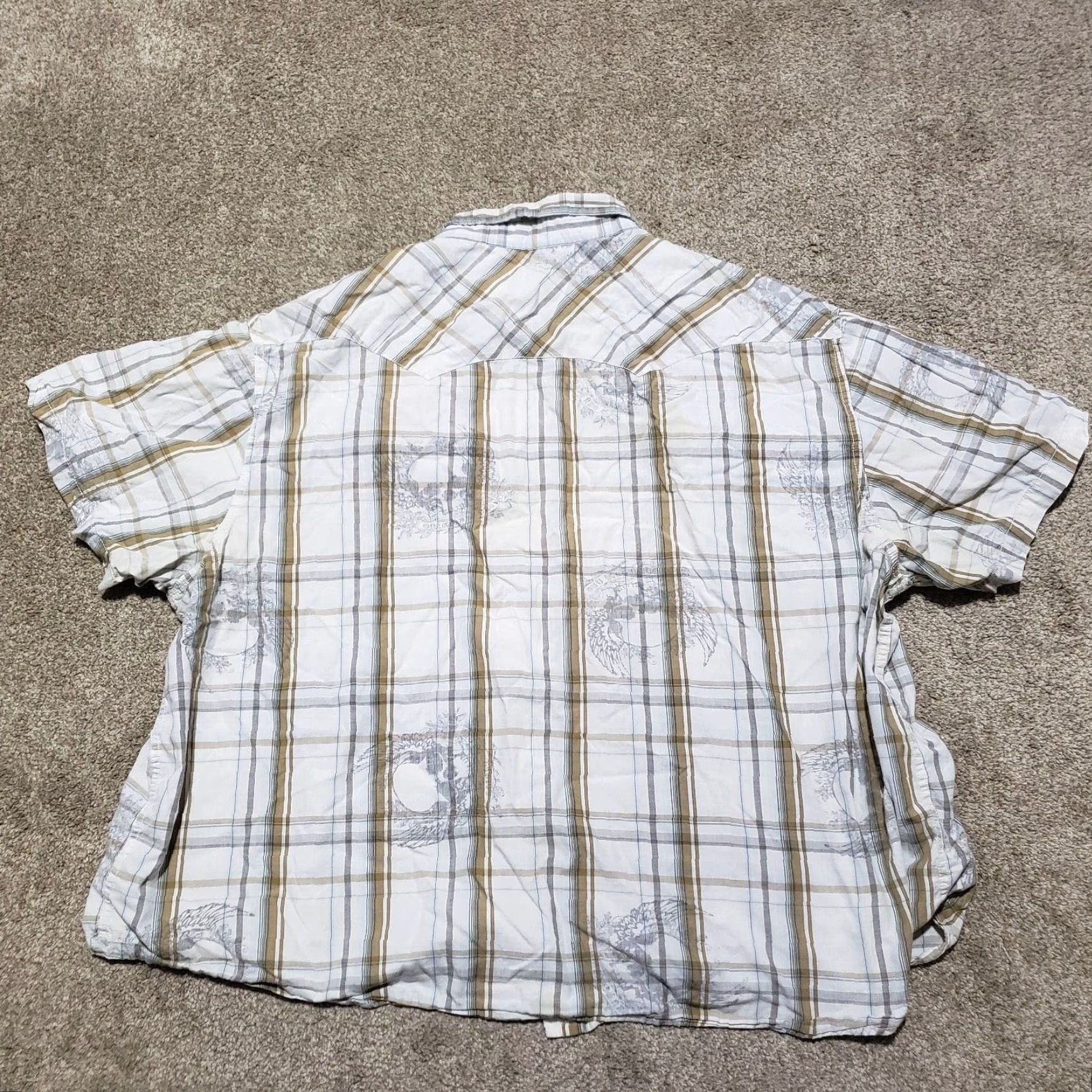 Route 66 Route 66 Shirt Western Plaid Snap Button Up Short Sleeve 4X Multicolor Men’s Sizing Big & Tall Mens Size US XXL / EU 58 / 5 - 7 Thumbnail
