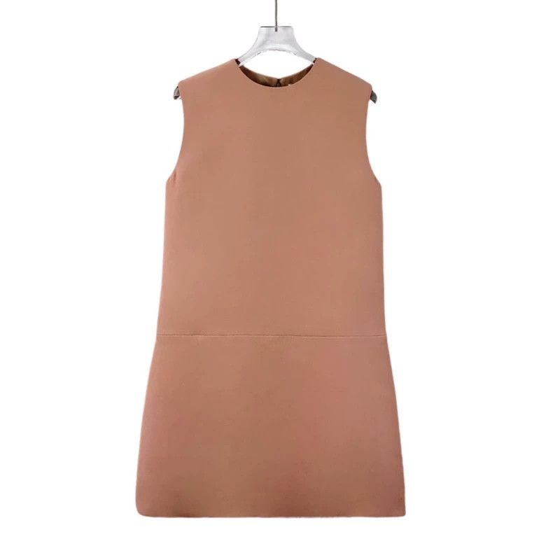 Dior Dior Bare pink wool round neck sleeveless dress 2506-Nextar Size XS / US 0-2 / IT 36-38 - 1 Thumbnail