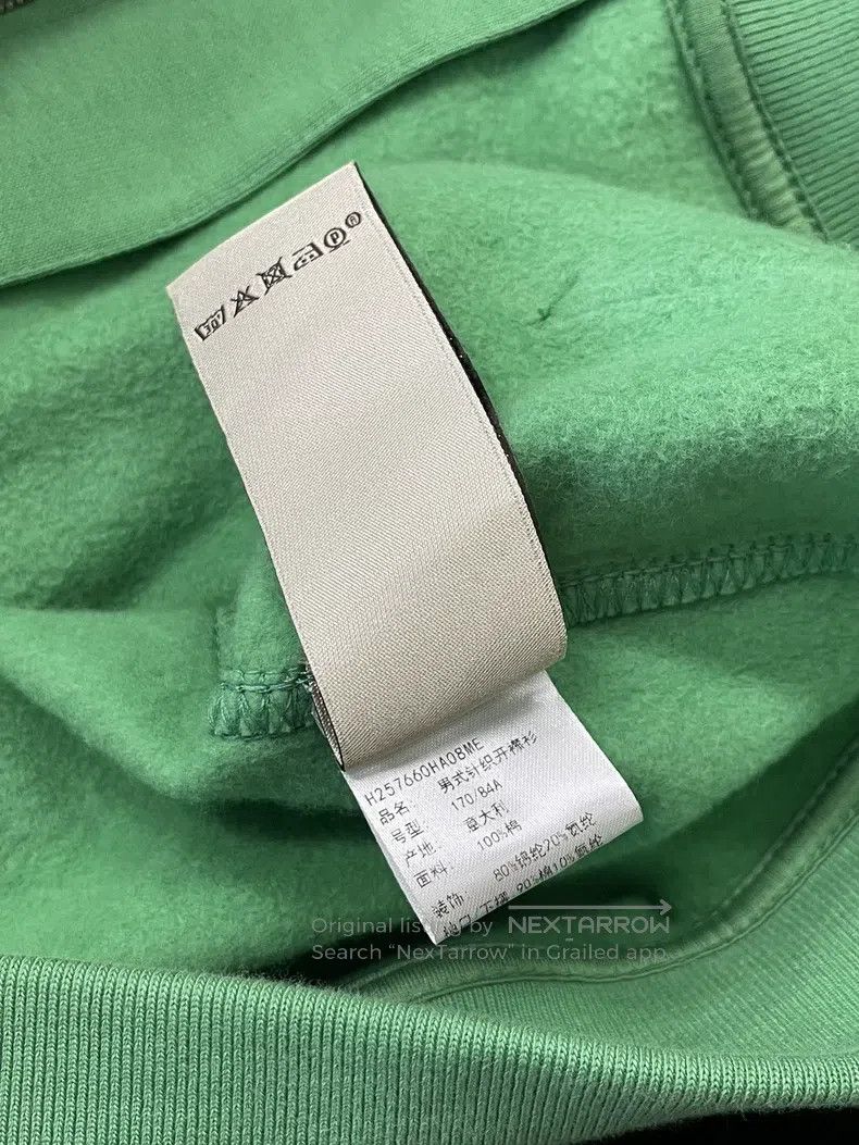 Hermes Hermes Green hooded zip-up sweatshirt long sleeve top Size US M / EU 48-50 / 2 - 5 Thumbnail