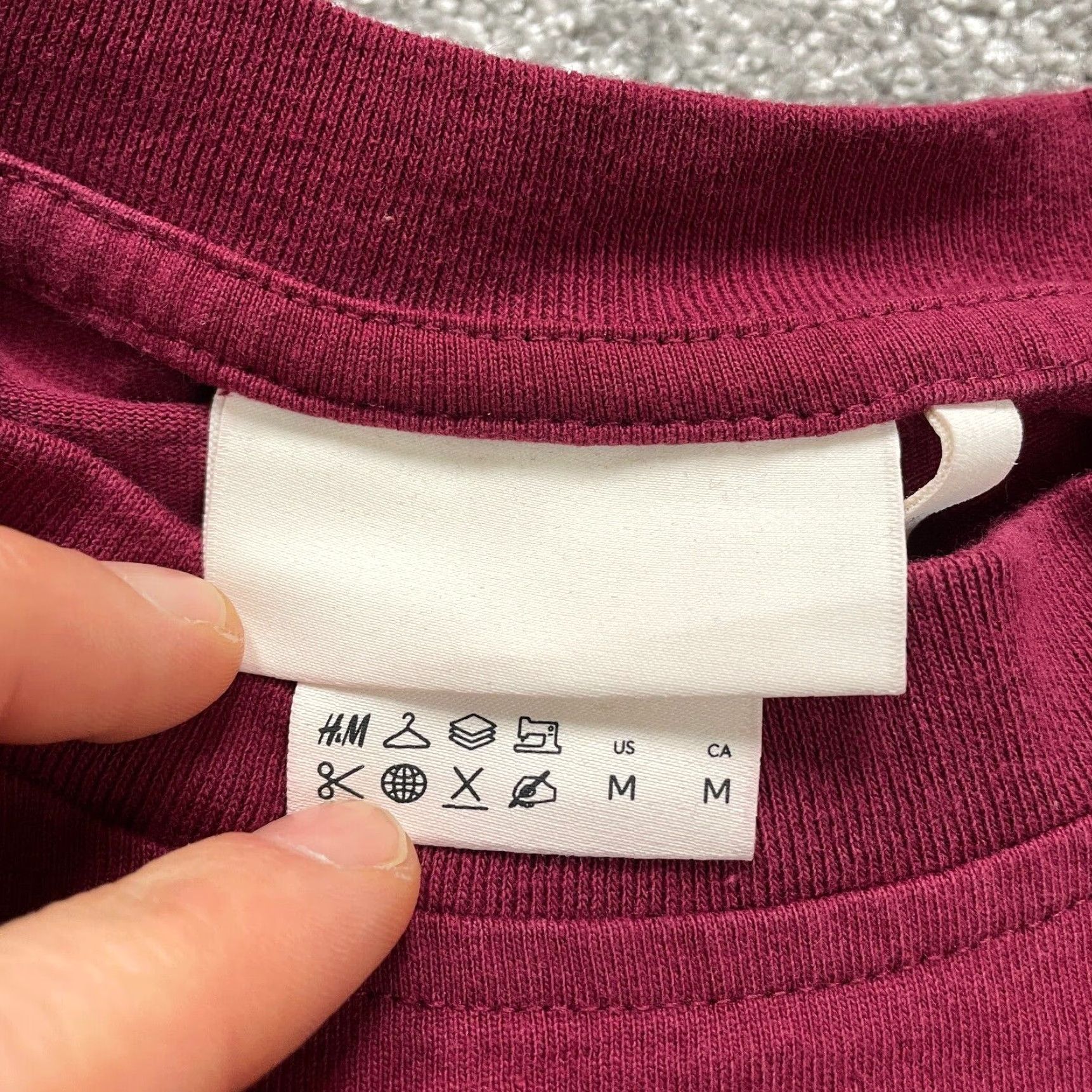 H&M H&M Shirt Mens M Red Cotton Mock Neck Long Sleeve T-Shirt Top Casual Knit Brand Logo Modern Classic Shirt 90s vibes Mens Size US M / EU 48-50 / 2 - 5 Thumbnail