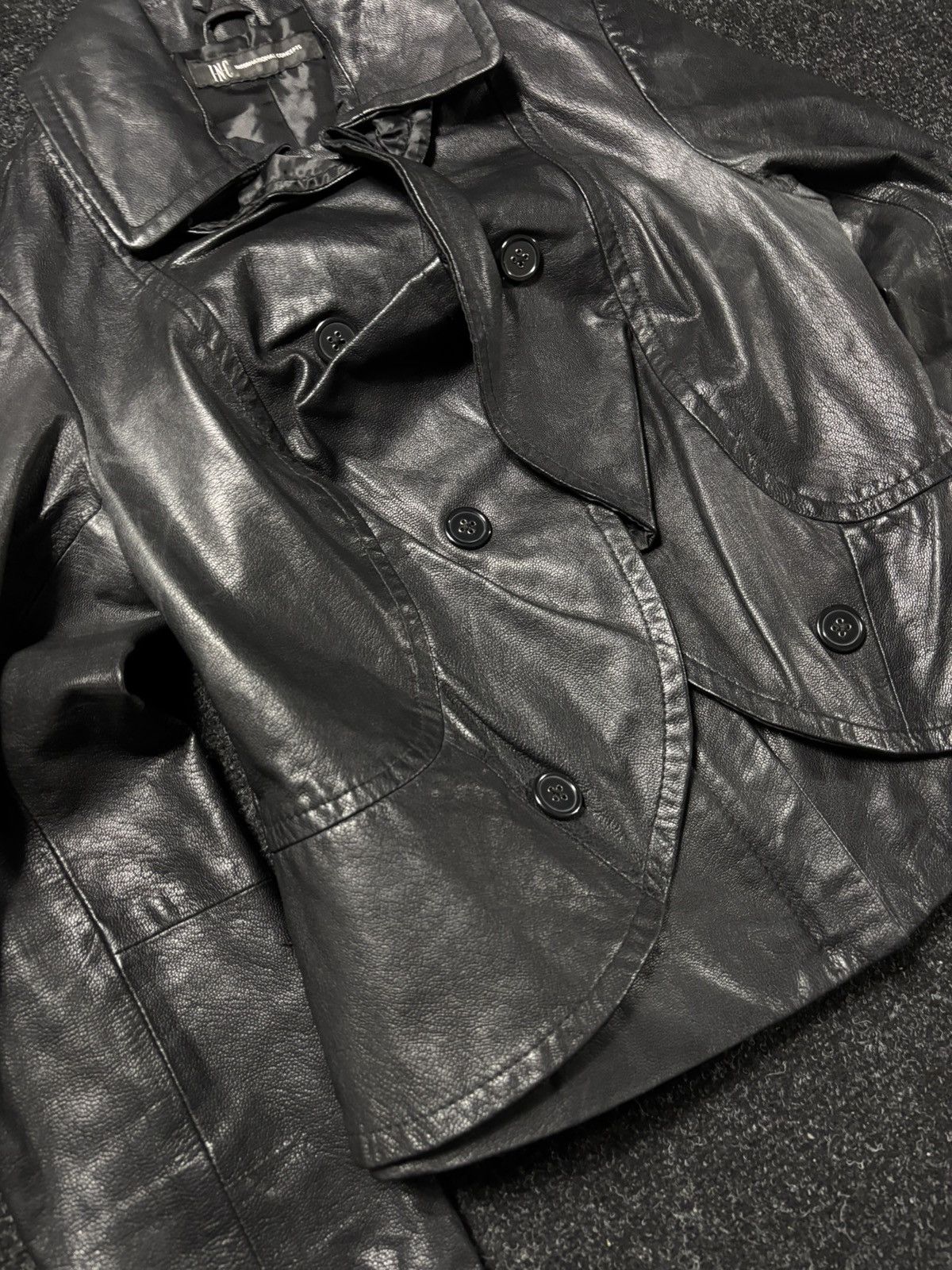 Vintage Avant Garde Cropped leather jacket Size S / US 4 / IT 40 - 6 Thumbnail