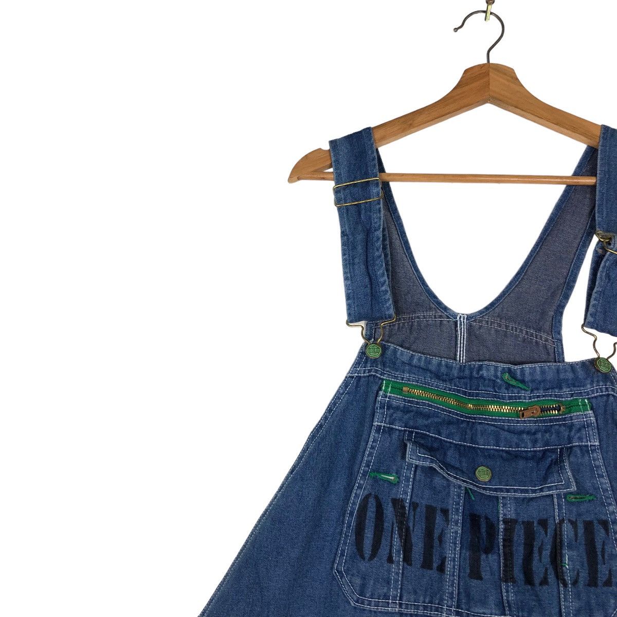 Japanese Brand 🔥Vintage Denim Overall Worker Liberty One Piece Design Size US 44 / EU 60 - 8 Thumbnail
