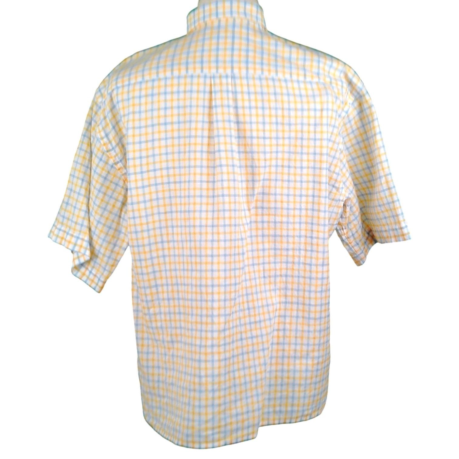 Peter Millar Peter Millar Linen Blend Plaid S/S Button Down Shirt Size US L / EU 52-54 / 3 - 3 Thumbnail