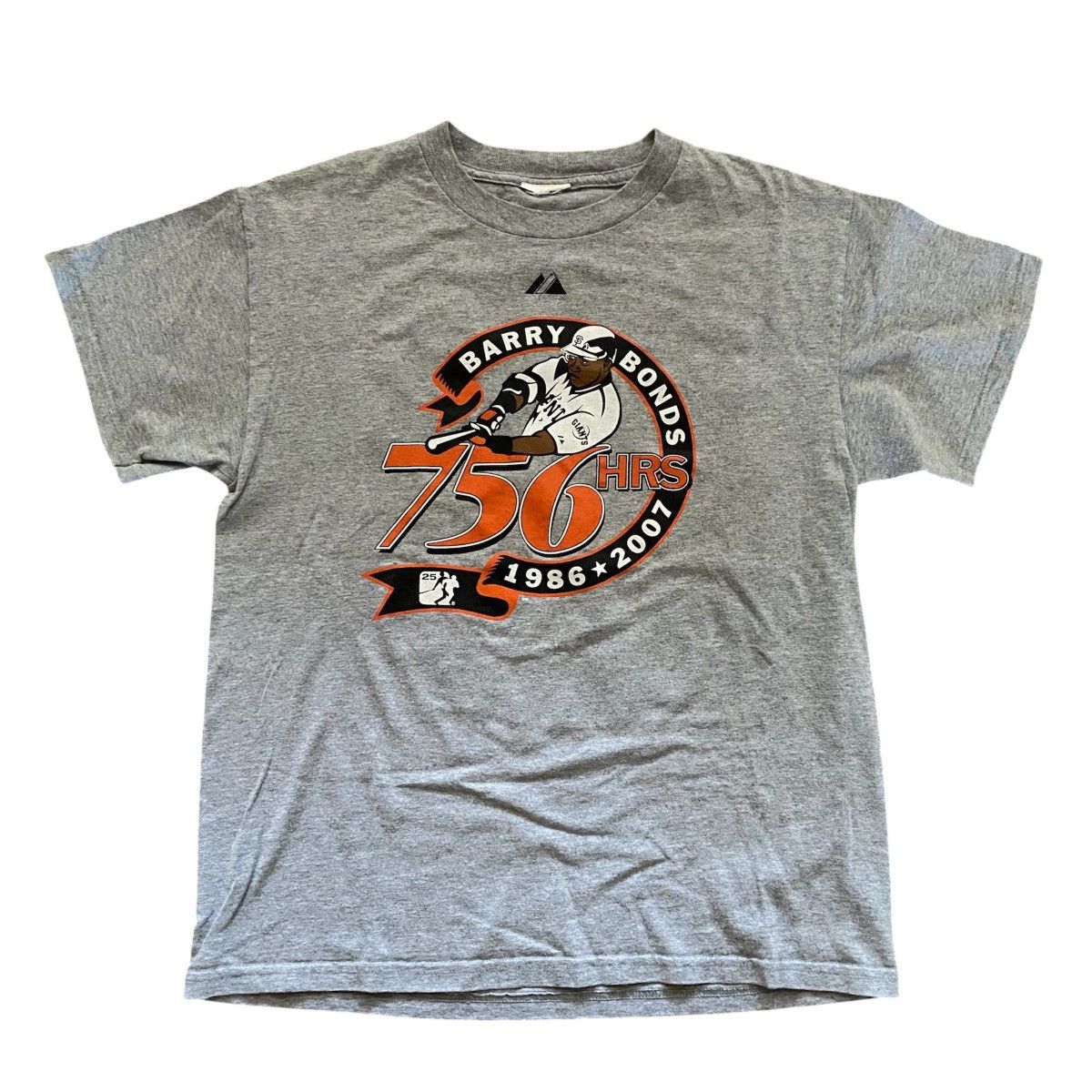 Majestic Vintage 2007 SF Giants Barry Bonds 756 HR Record Shirt Small Size US S / EU 44-46 / 1 - 1 Thumbnail