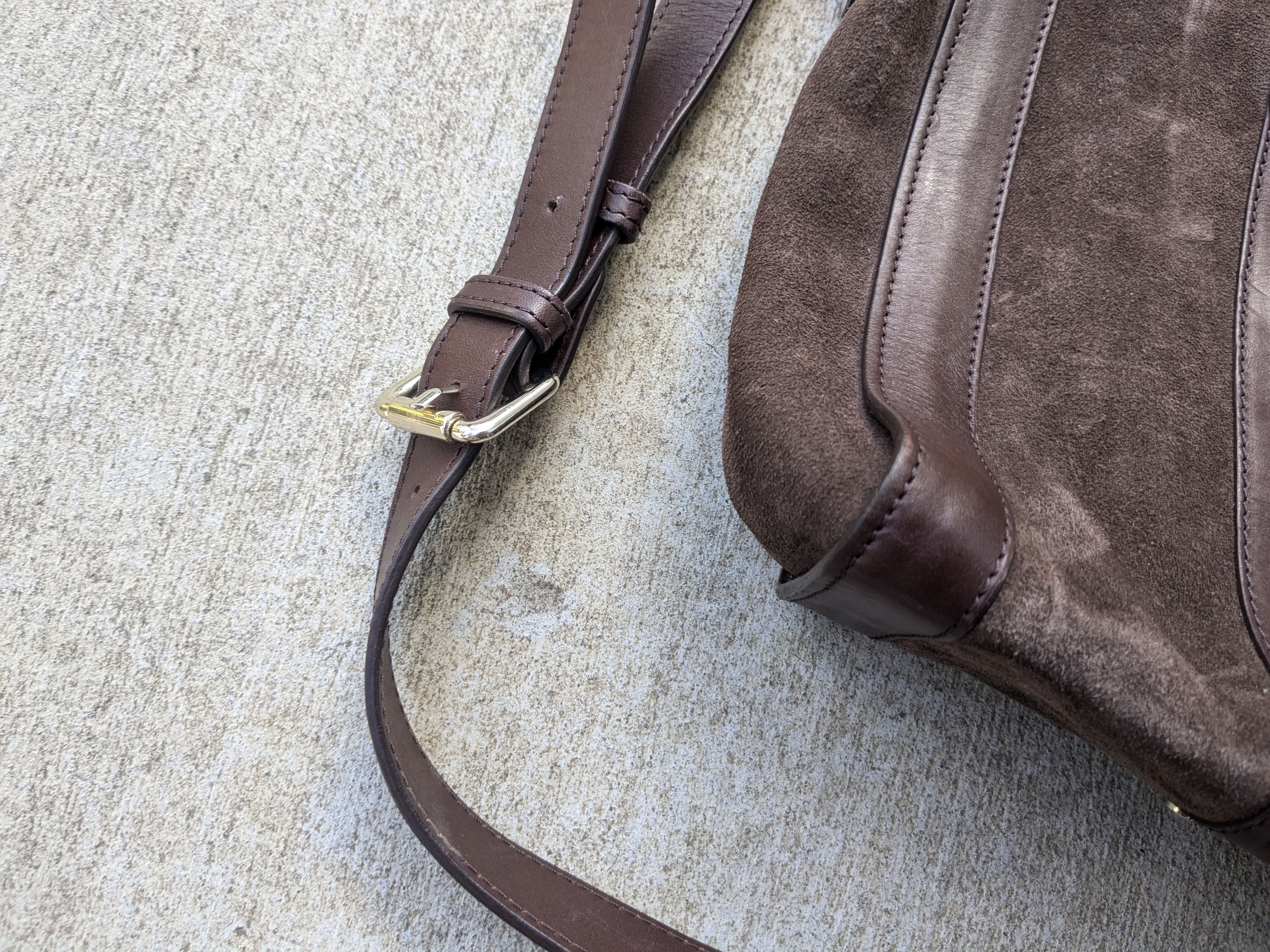 A.P.C. A.P.C. Bag Brown Suede Leather Size ONE SIZE - 7 Thumbnail