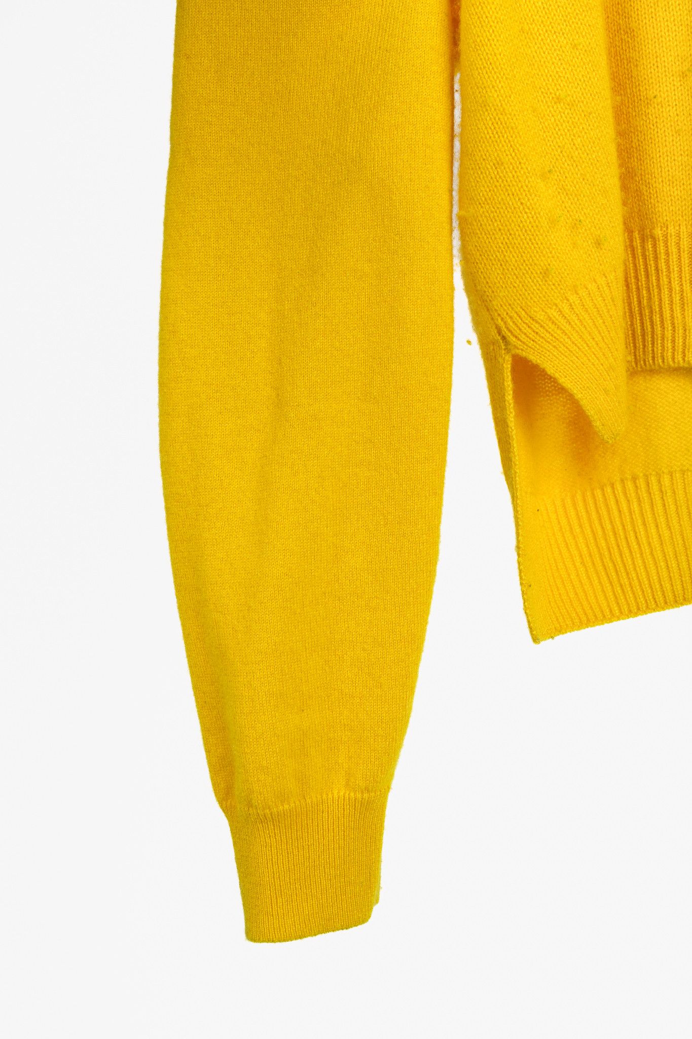 DOROTHEE SCHUMACHER Dorothee Schumacher Yellow Cashmere Cold-Shoulder Cardigan Size M / US 6-8 / IT 42-44 - 6 Thumbnail