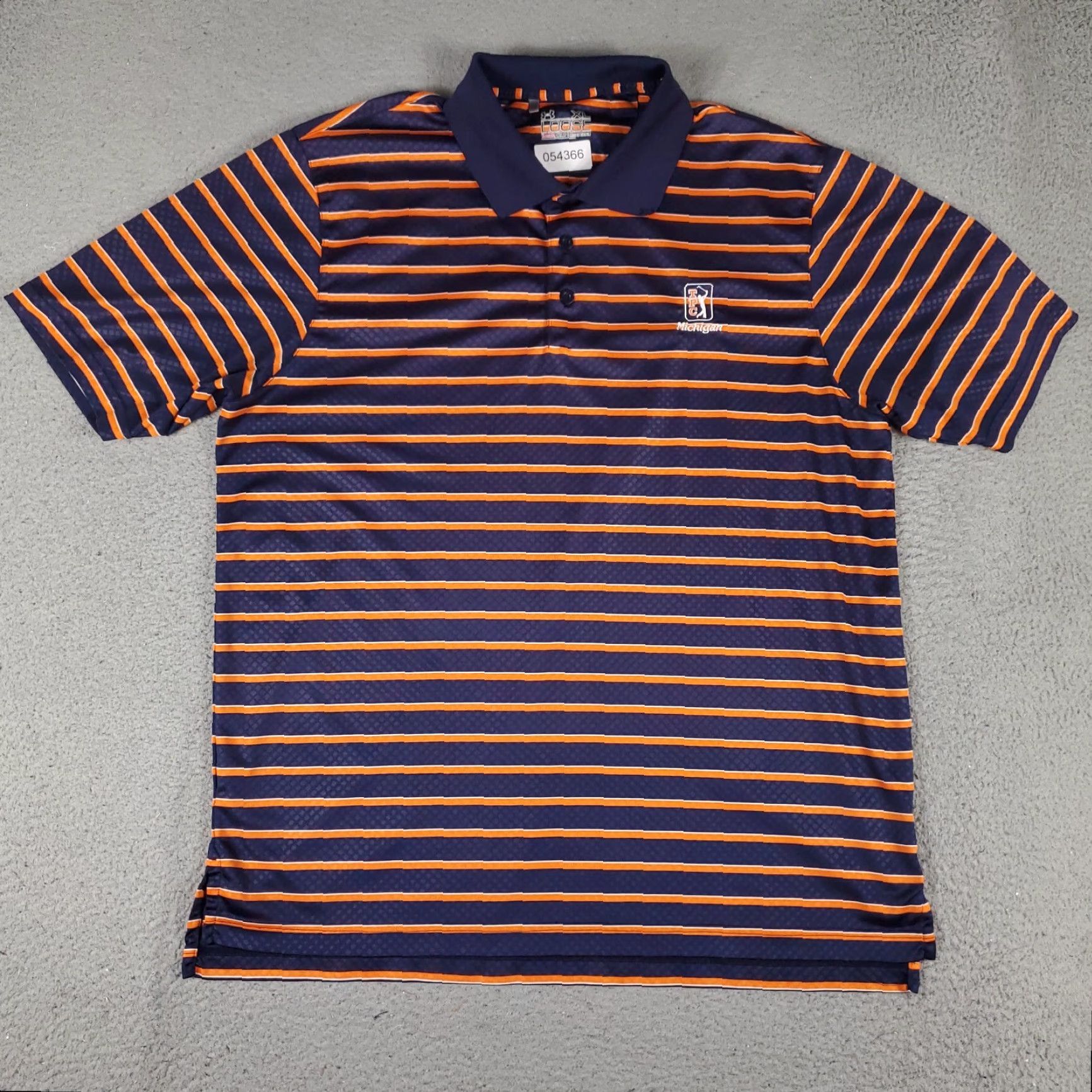 Under Armour Under Armour Polo Shirt Mens XL Blue Orange Striped Michigan Golf Short Sleeve Size US XL / EU 56 / 4 - 2 Thumbnail