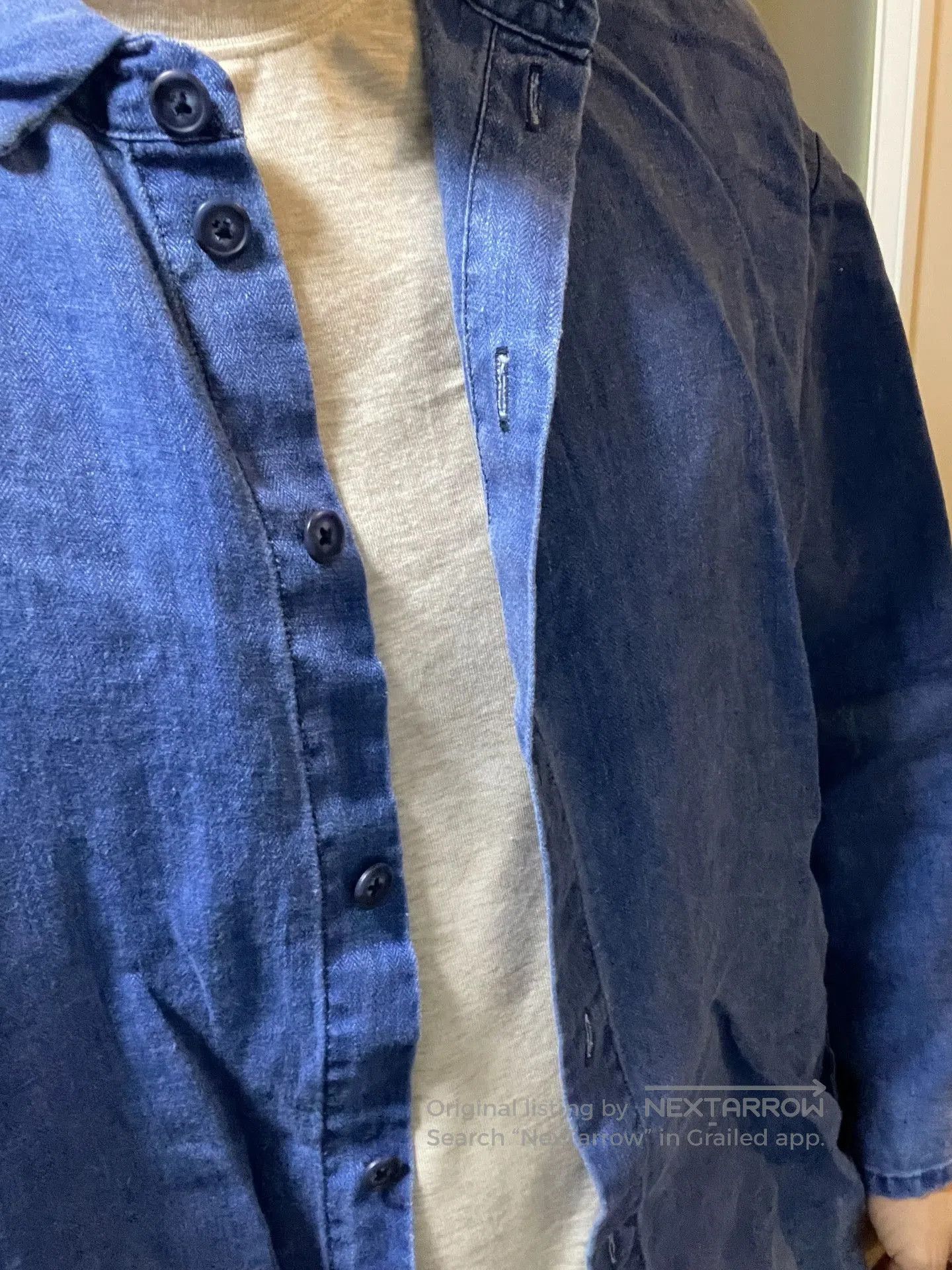 Porter Classic Porter classic indigo linen shirt. Size US M / EU 48-50 / 2 - 1 Thumbnail
