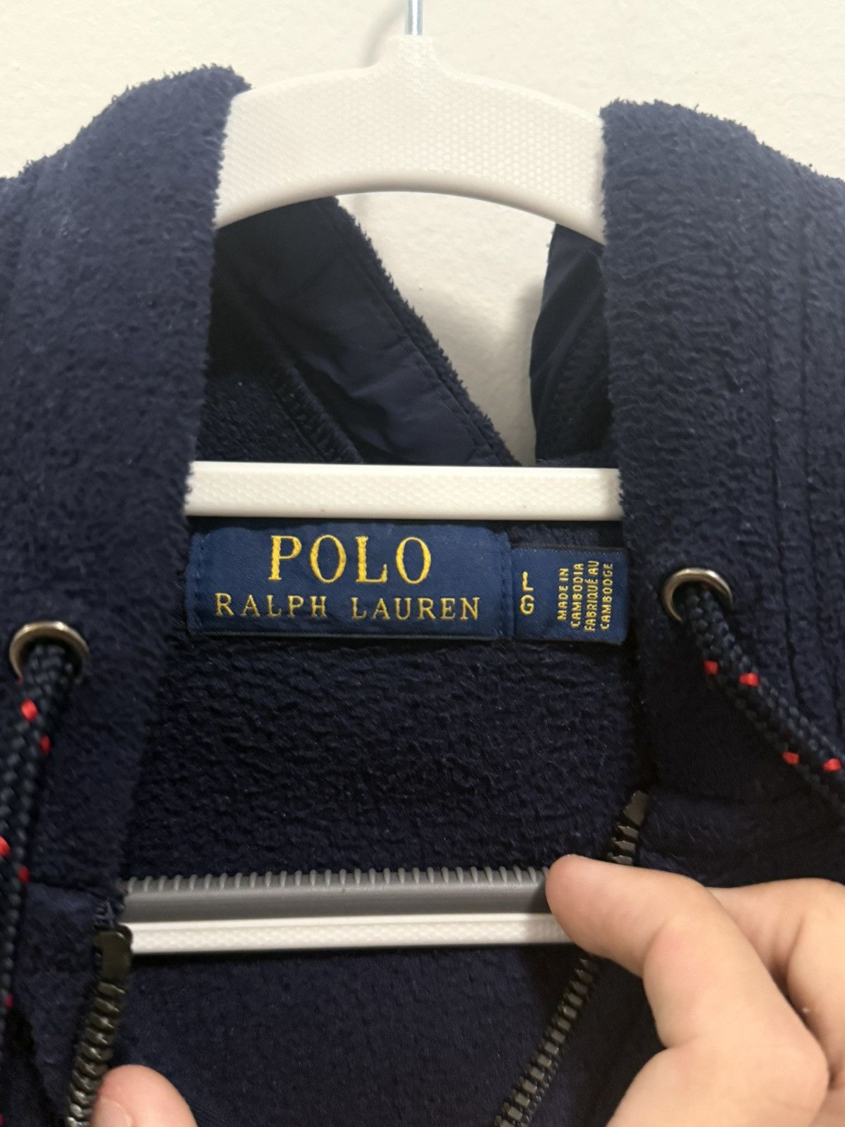 Polo Ralph Lauren Polo Ralph Lauren,Fleece Zip Hoodie,Blue Size US L / EU 52-54 / 3 - 3 Thumbnail