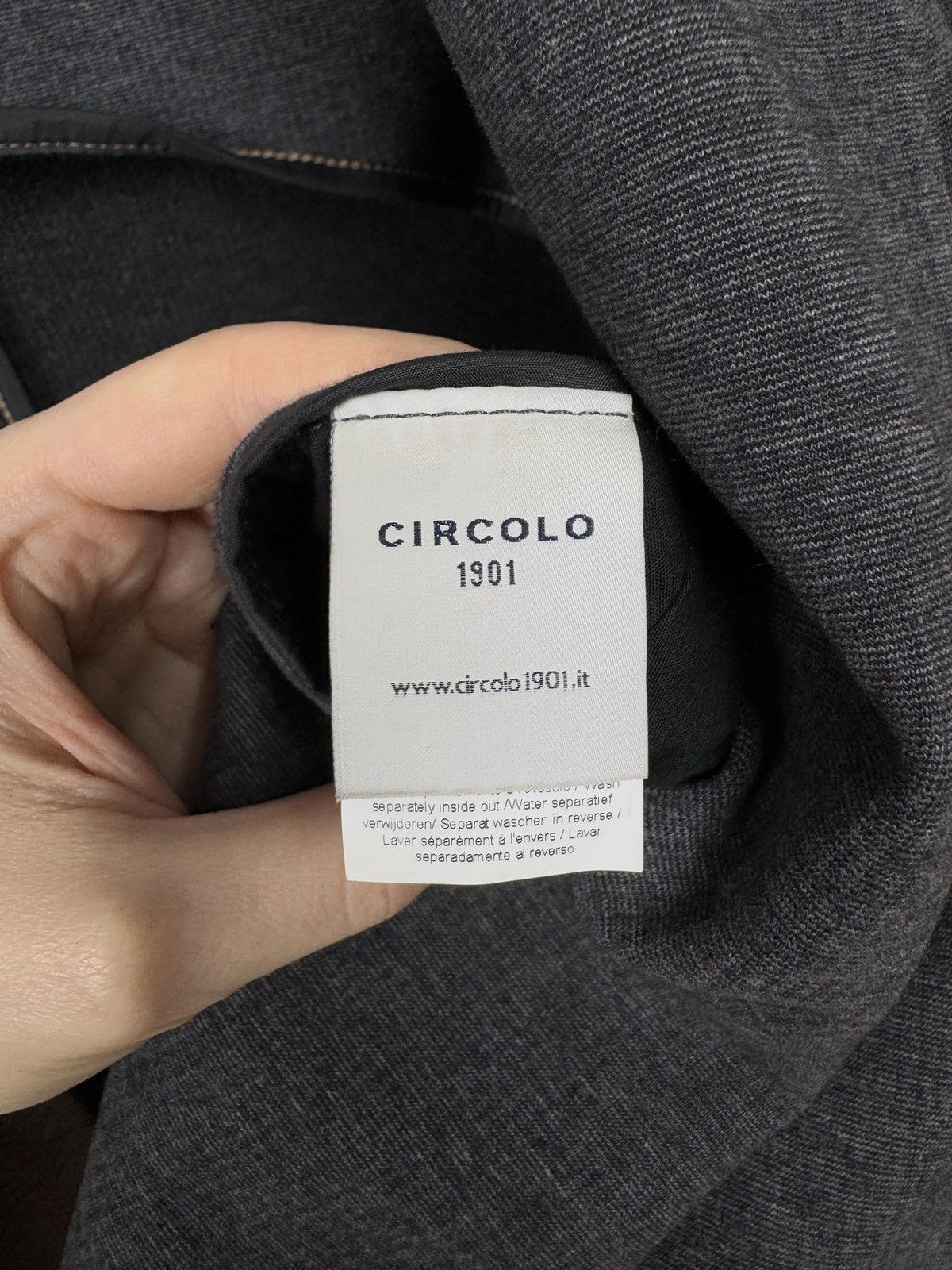 Circolo 1901 Circolo 1901 proudly easy grey 2 button soft blazer Size 46R - 11 Thumbnail
