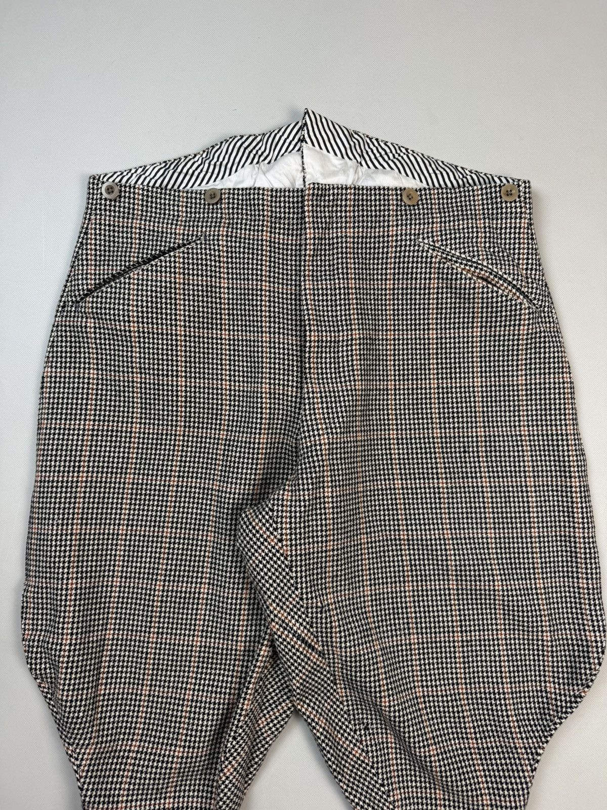 Vintage 1930’s Houndstooth Jodhpur Back Buckle Riding Breeches Pants Size US 36 / EU 52 - 5 Thumbnail
