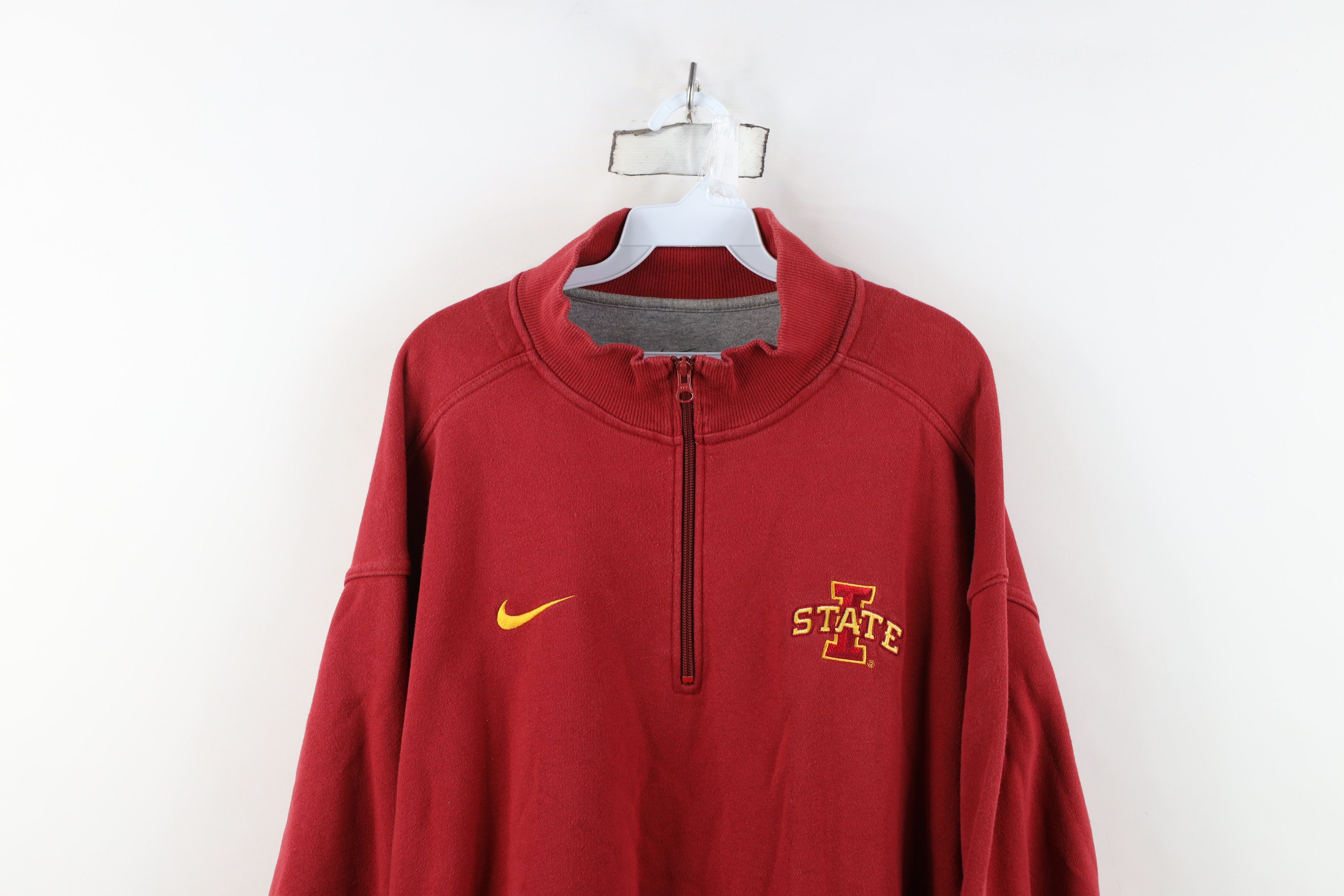 Nike Vintage Nike Swoosh Iowa State University Sweatshirt Red Size US XXL / EU 58 / 5 - 2 Thumbnail