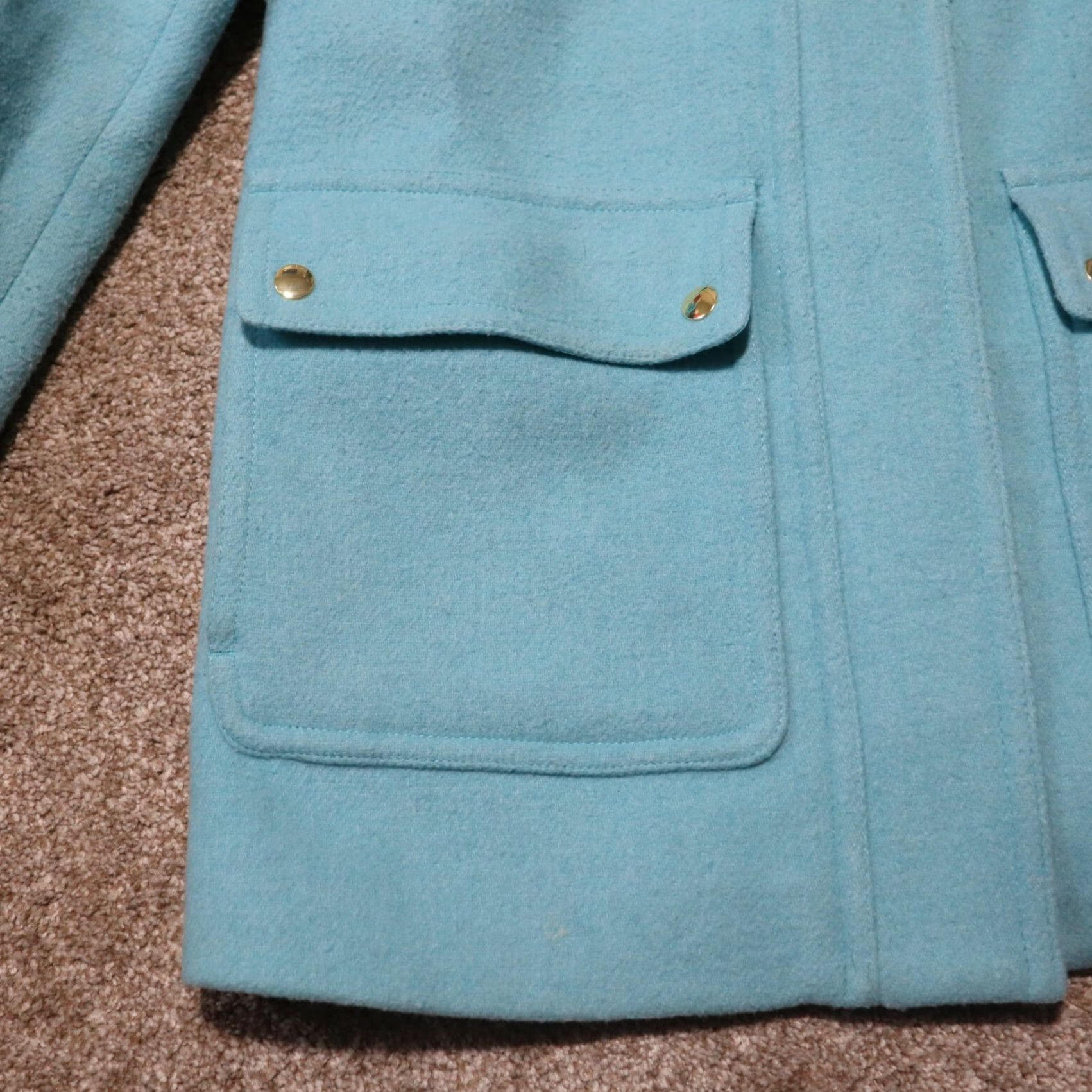 J.Crew J.CREW Parka Jacket Women's Size 2 Hip Length Wool Blend Blue Hooded Zip Up Pockets 90s Fashion Mens? Womens? Size XS / US 0-2 / IT 36-38 - 3 Thumbnail