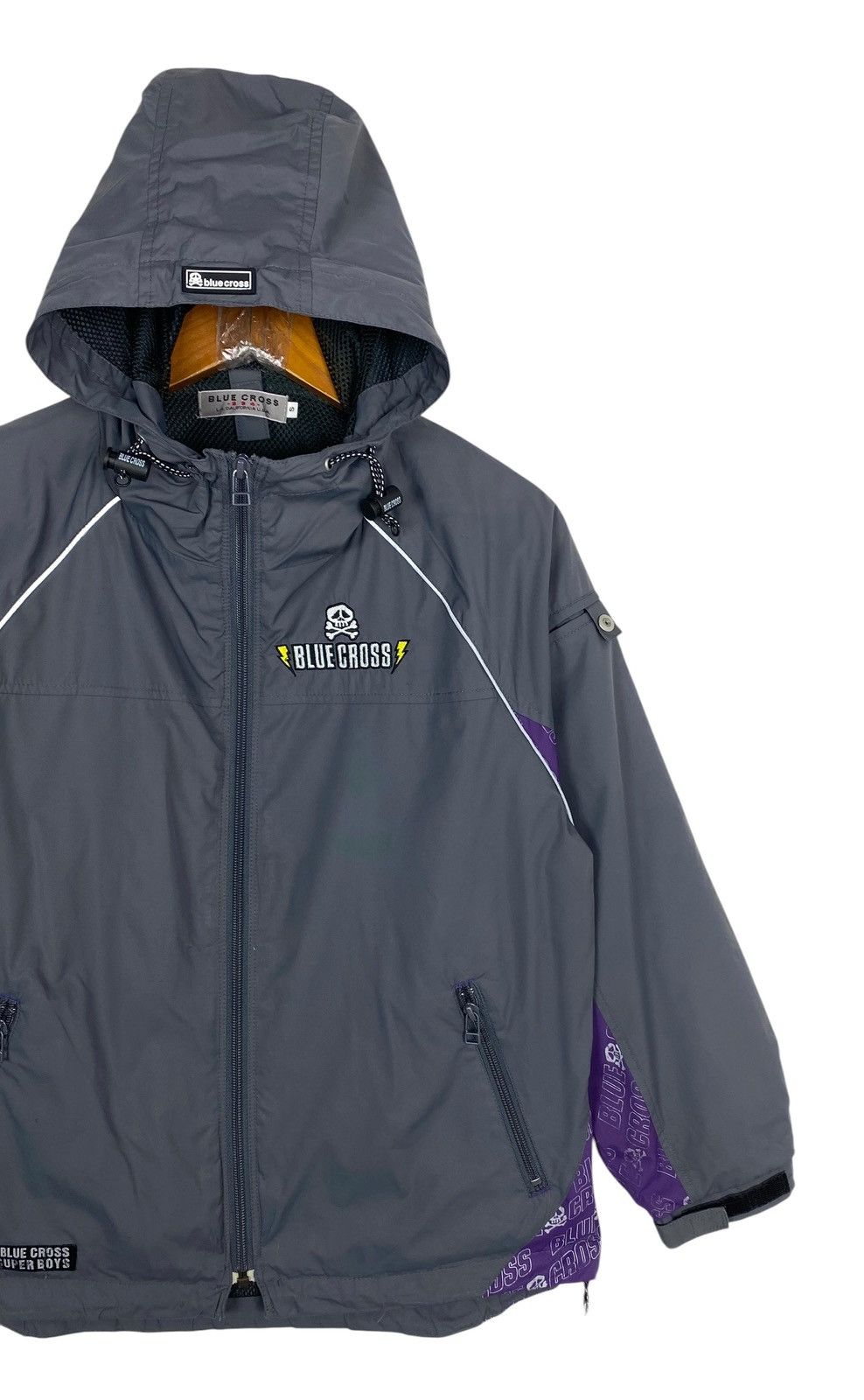 Other Rare‼️ Blue Cross (Super Boys) Hooded Windbreaker Jacket Size US XS / EU 42 / 0 - 3 Thumbnail