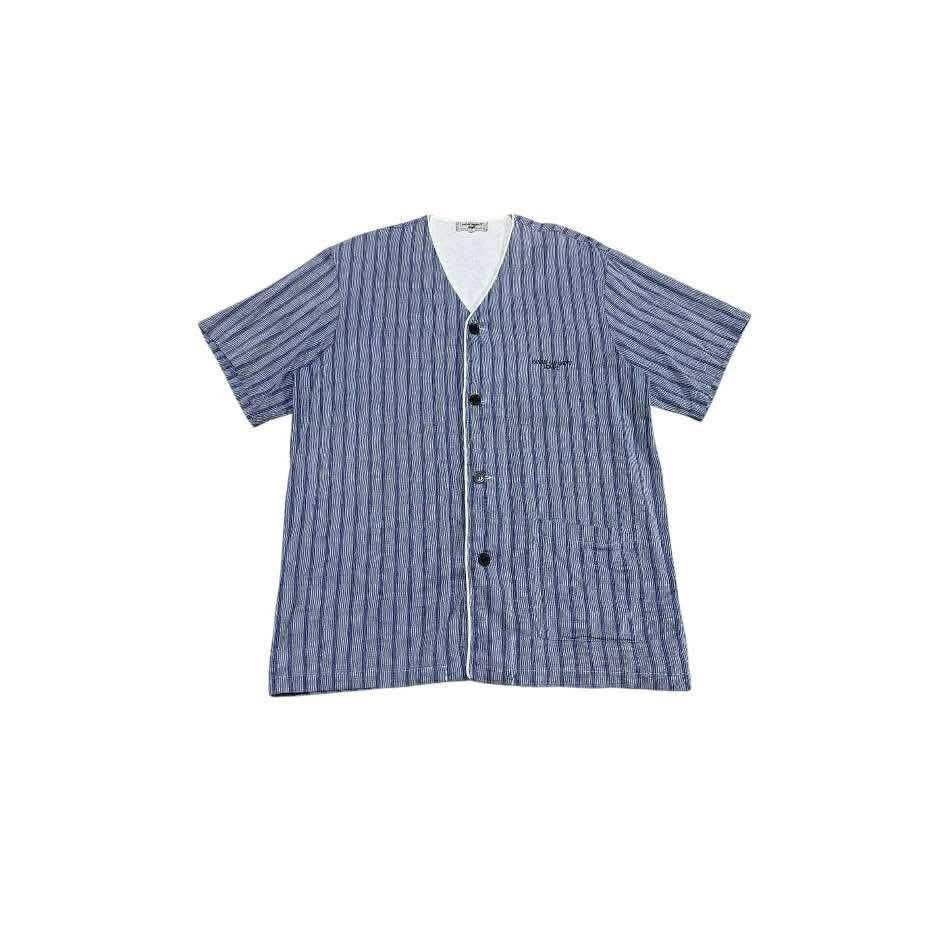 Japanese Brand 🔥Vintage Kansai Yamamoto Homme Striped Shirt Japanese Size US L / EU 52-54 / 3 - 1 Thumbnail