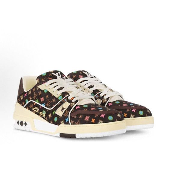 Louis Vuitton Tyler x Louis Vuitton Trainer Brown Sneakers 0079 Size US 8 / EU 41 - 1 Thumbnail
