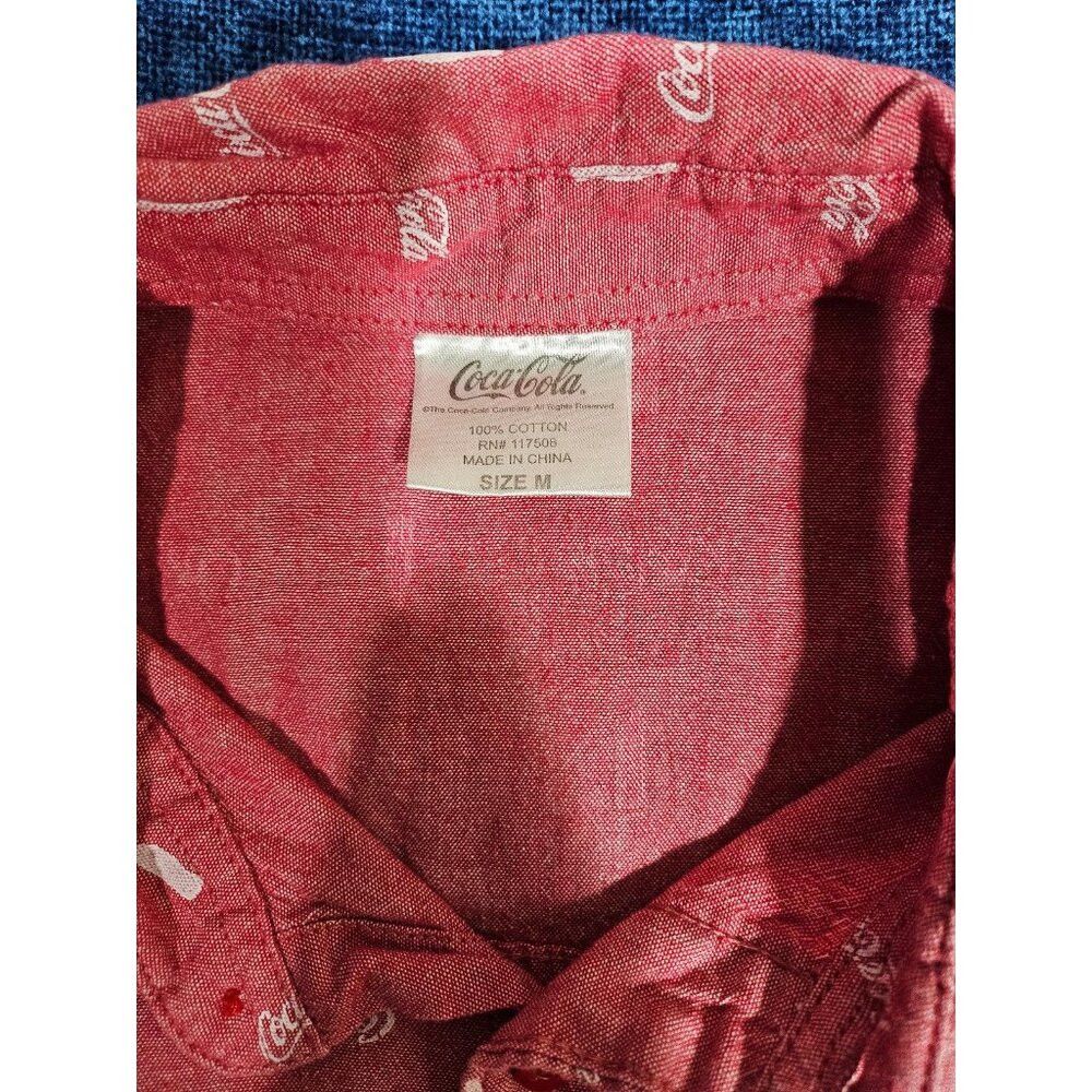Coca Cola Coca Cola Men Short Sleeve Button Up Shirt Medium Size US M / EU 48-50 / 2 - 4 Thumbnail