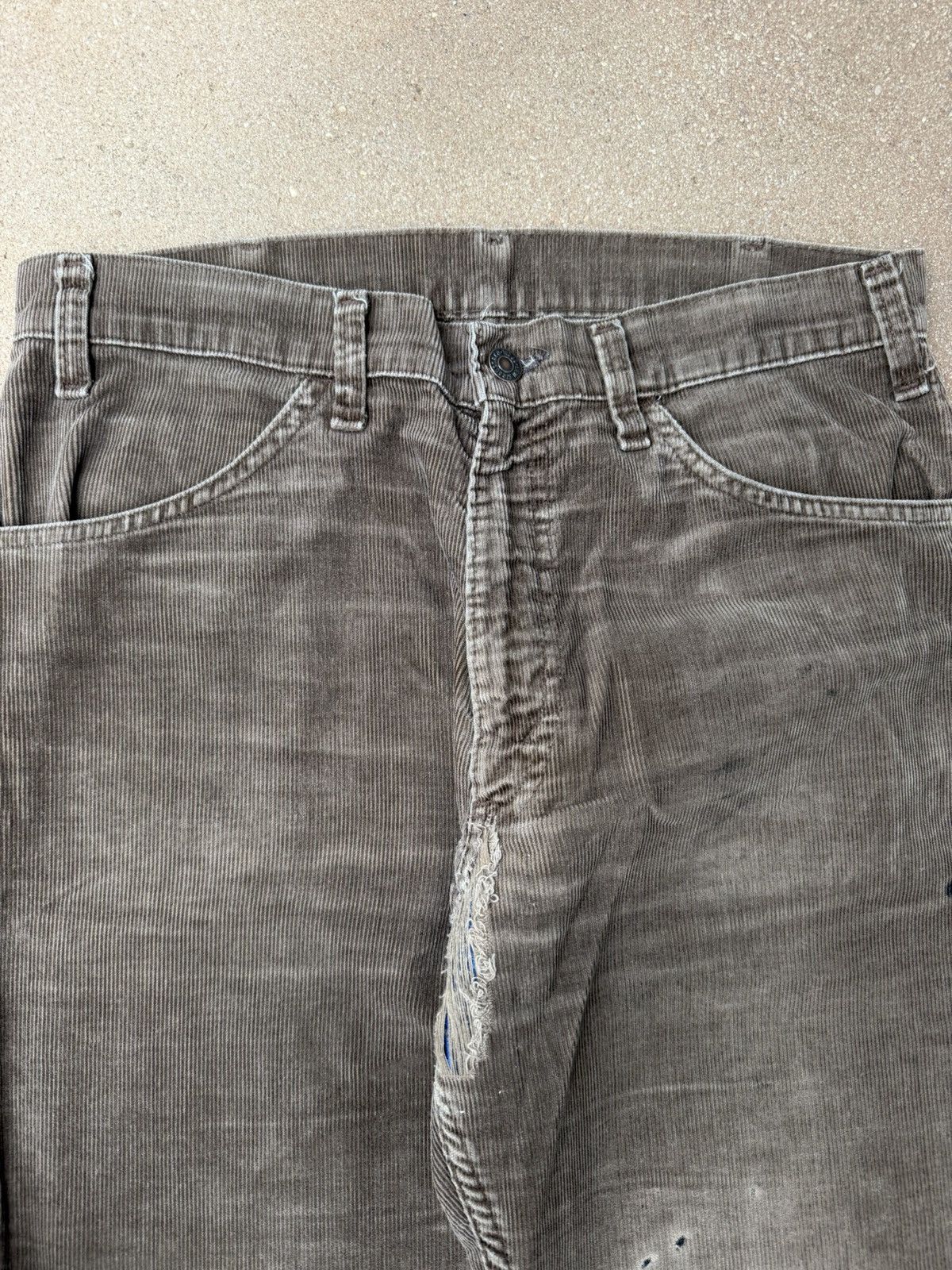 Levi's Vtg 70’s Levi’s 646 Flare Faded Brown Corduroy Pants 32x31 Size US 32 / EU 48 - 4 Thumbnail
