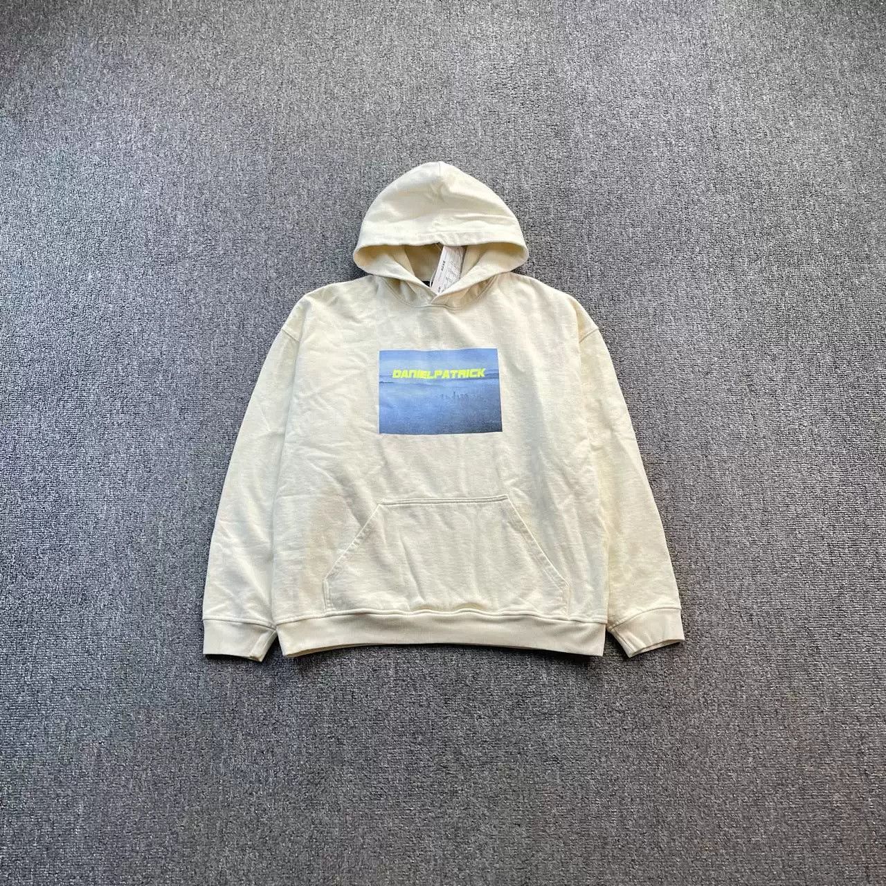 Daniel Patrick Daniel Patrick Khaki Printed Hoodie Size US XXS / EU 40 - 1 Thumbnail