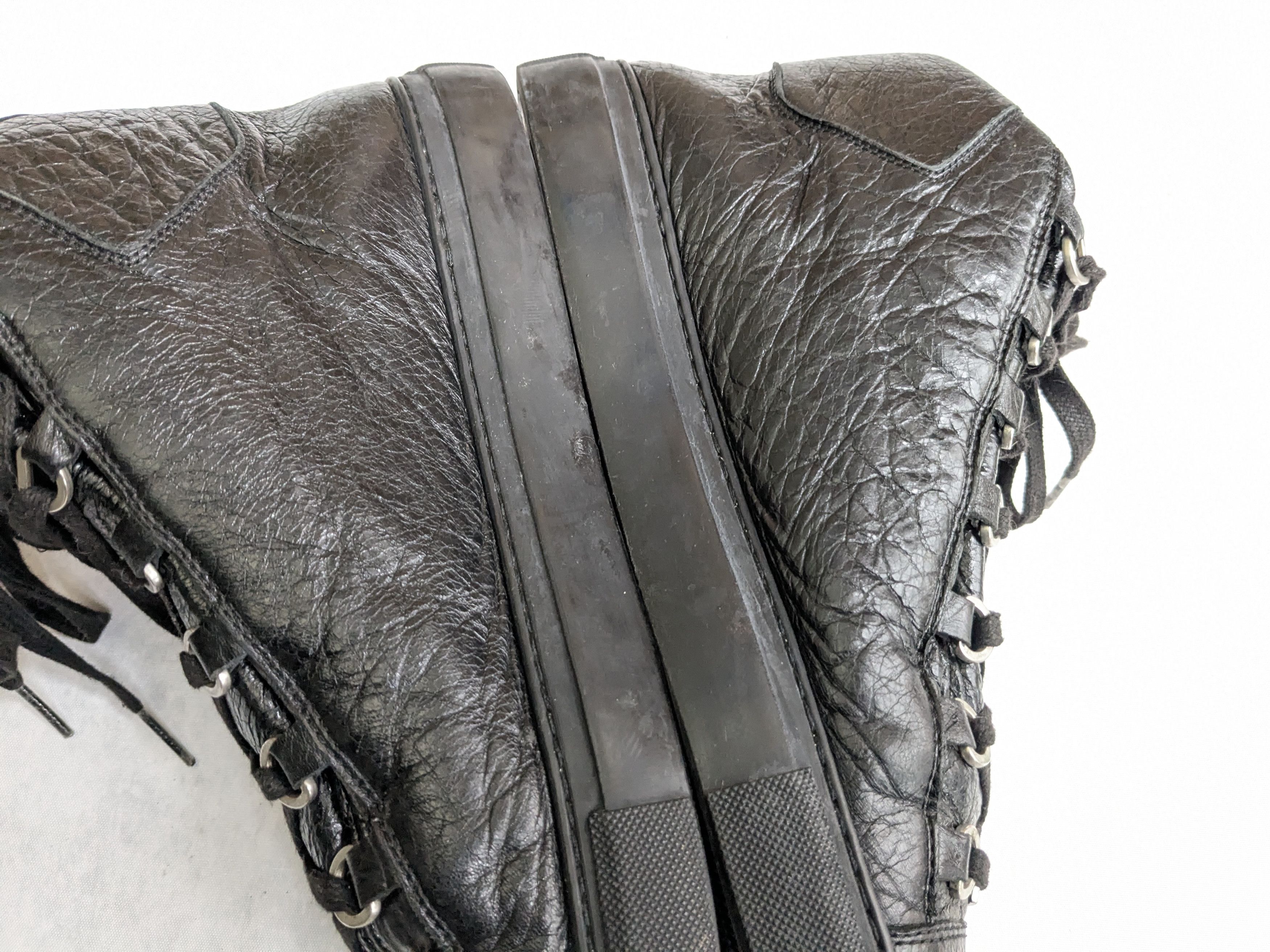 Balenciaga Balenciaga Arena Sneakers Black 11 Leather High Tops Size US 11 / EU 44 - 11 Thumbnail