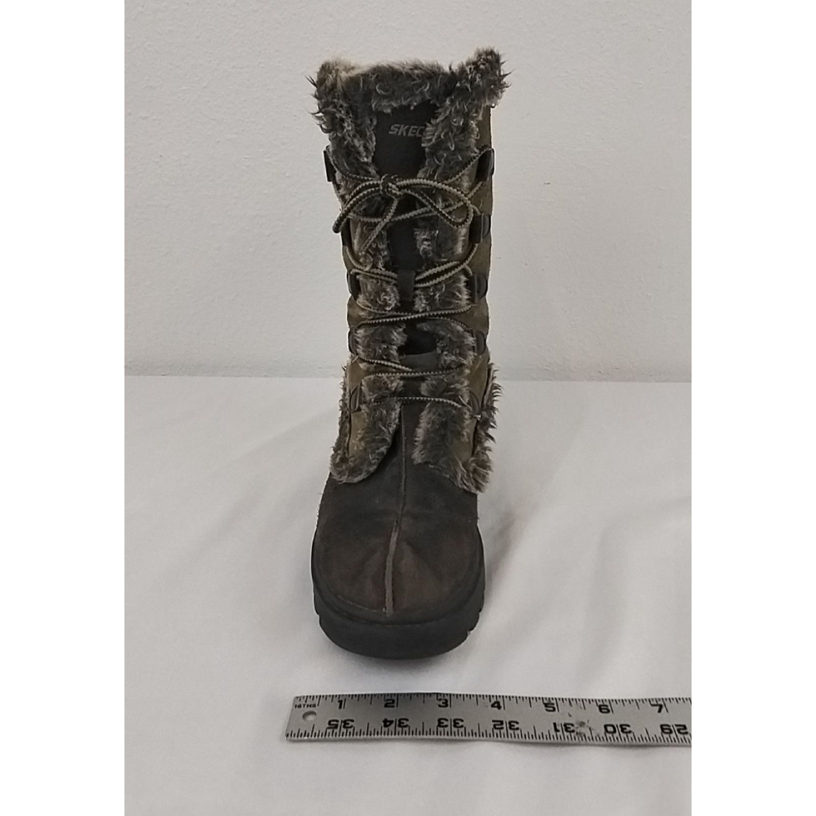 SKECHERS Sketchers Frolic Winter Boots Women's 8 Green/Brown Chunky Size US 8 / IT 38 - 15 Thumbnail