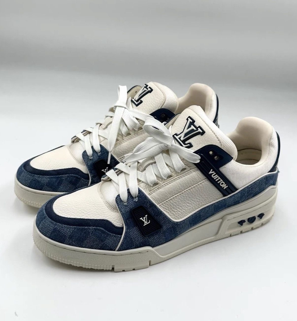 Louis Vuitton Blue Low-Top Sneakers Size 9.5 Size US 9.5 / EU 42-43 - 1 Thumbnail