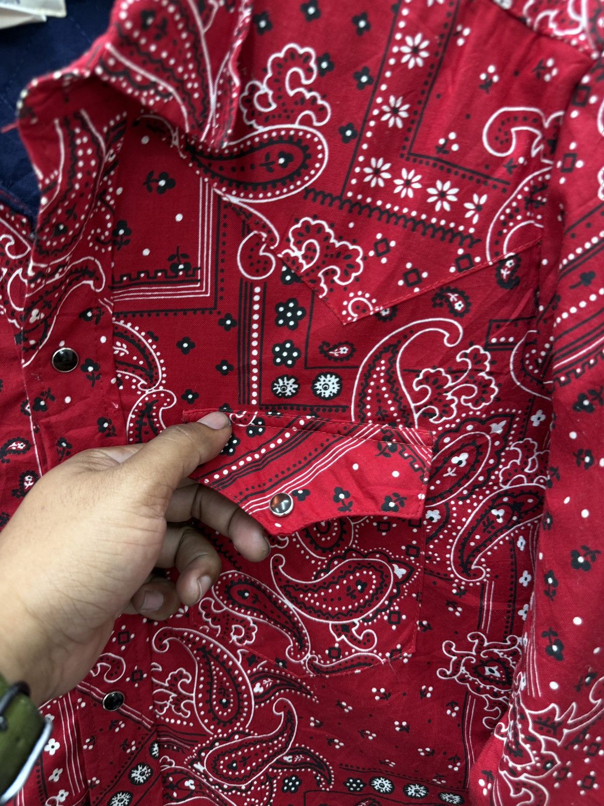Vintage 🔥🔥🔥ARCHIVE VINTAGE H BAR C BANDANA JACKET SHIRTS Size US L / EU 52-54 / 3 - 11 Thumbnail