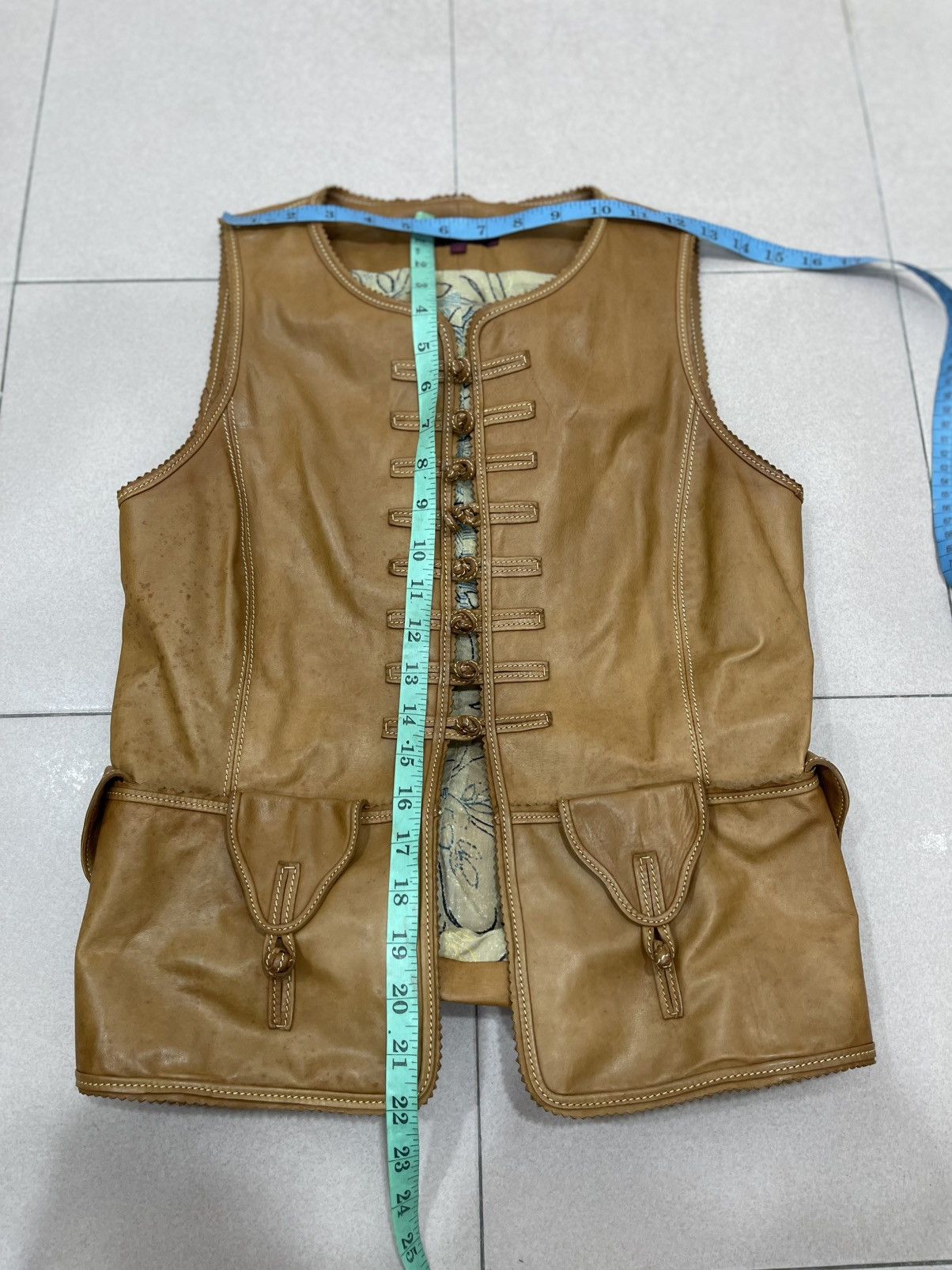Kenzo Kenzo Vest Leather Size S / US 4 / IT 40 - 14 Thumbnail