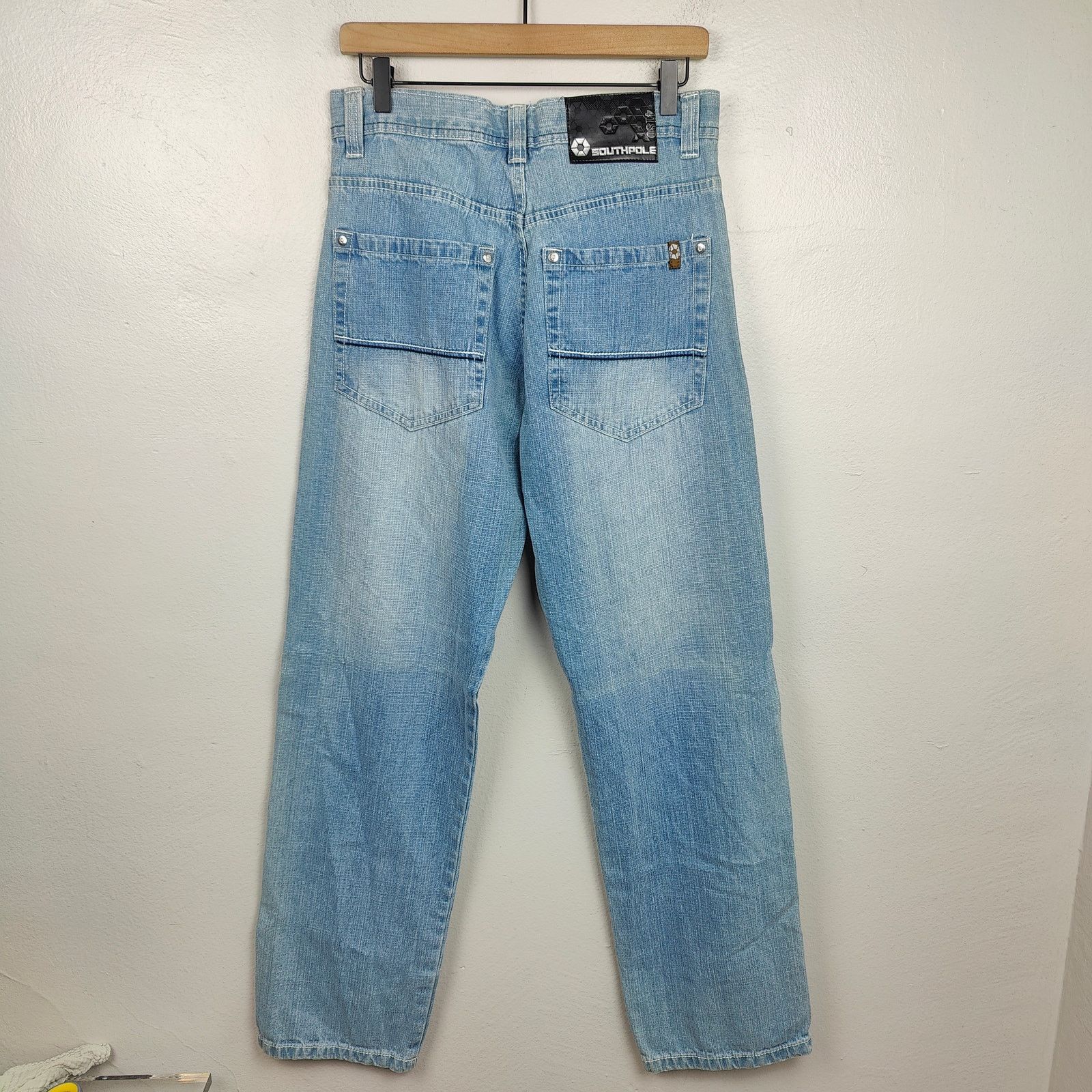 Southpole Vintage Y2K Southpole Baggy Jeans Mens 32 Light Wash Size US 32 / EU 48 - 5 Thumbnail