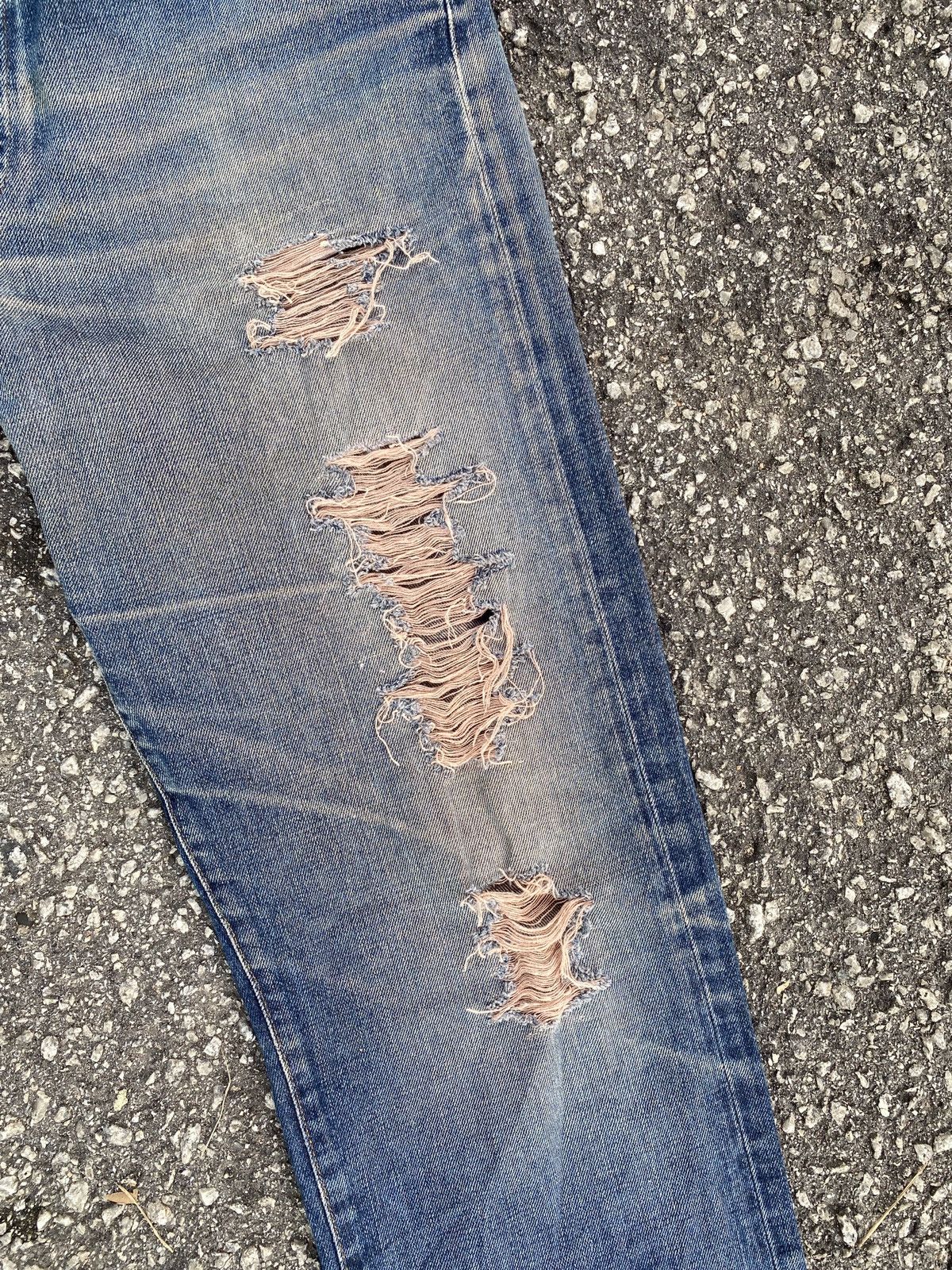 Diesel × Vintage Vintage 90’s Diesel D Blue Washed Distressed Denim Size US 32 / EU 48 - 7 Thumbnail