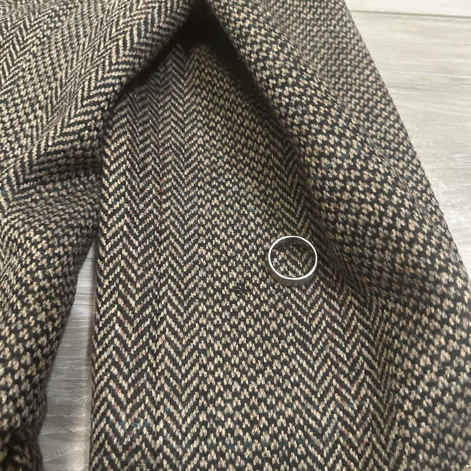 Chaps Chaps Ralph Lauren Sport Coat Herringbone 100% Wool Size 44 Size 44R - 9 Thumbnail