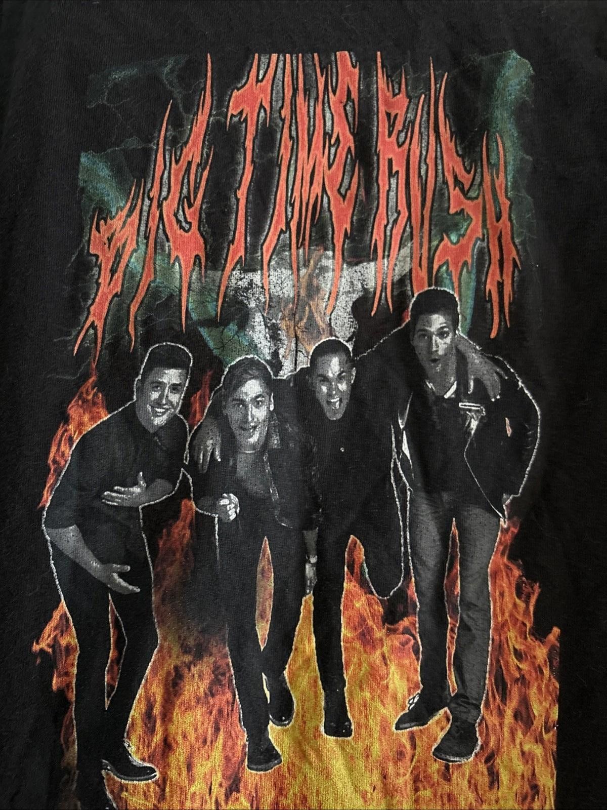 Branded Leather BIG TIME RUSH Black T-Shirt Size Small Tee Make offer! Size US S / EU 44-46 / 1 - 2 Thumbnail