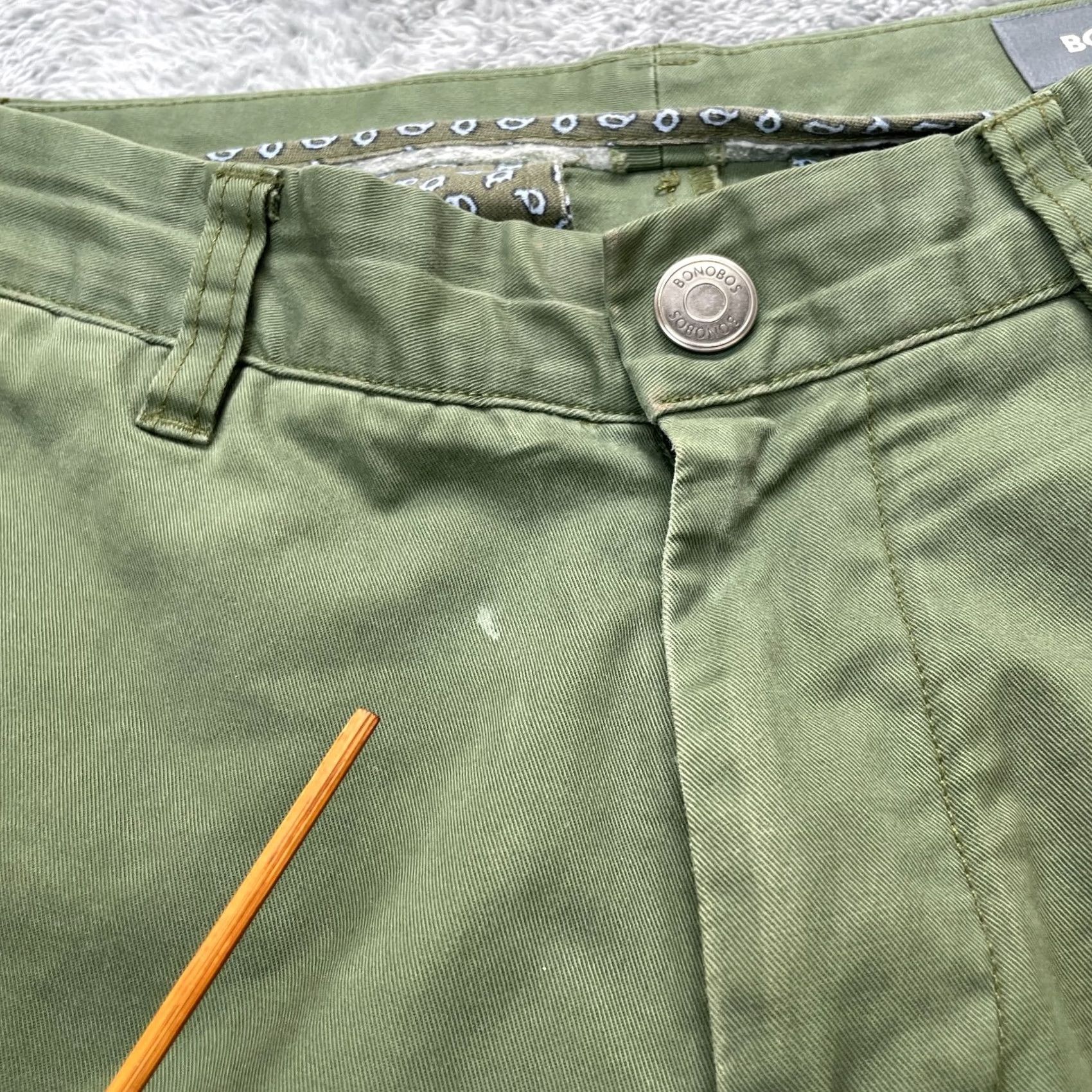 Bonobos Bonobos Pants Mens 29x30 Green Chino Cotton Stretch Straight Leg Resort Wear Shirt? Size US 29 - 4 Thumbnail