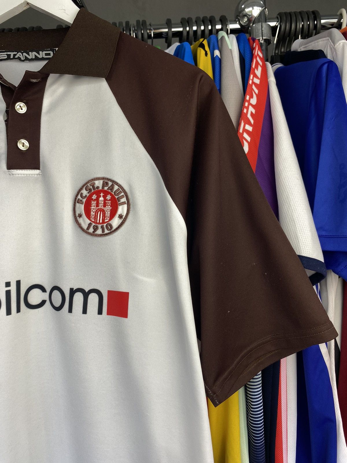 Vintage 2003/04 STANNO ST. PAULI HOME SOCCER FOOTBALL JERSEY SHIRT Size US L / EU 52-54 / 3 - 4 Thumbnail