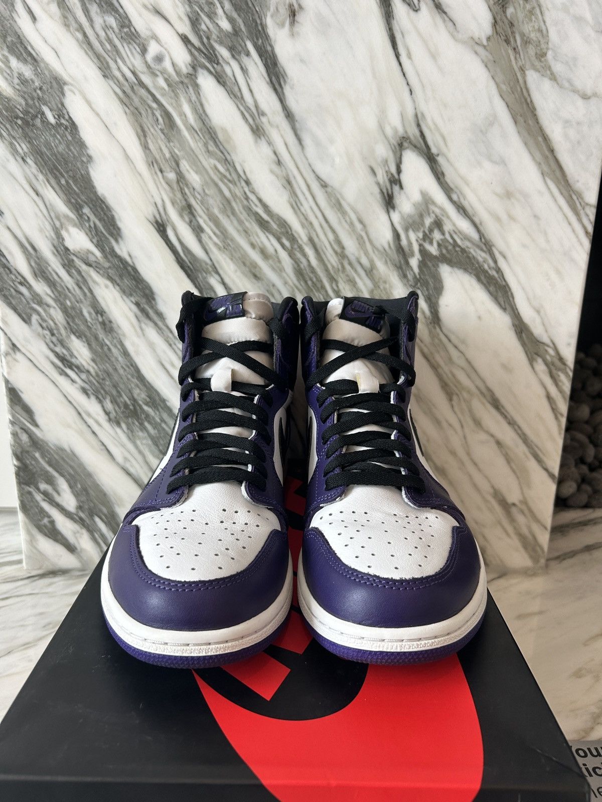 Jordan Brand × Nike Jordan 1 Retro High Court Purple 2.0 White - Size 11.5 Size US 11.5 / EU 44-45 - 3 Thumbnail