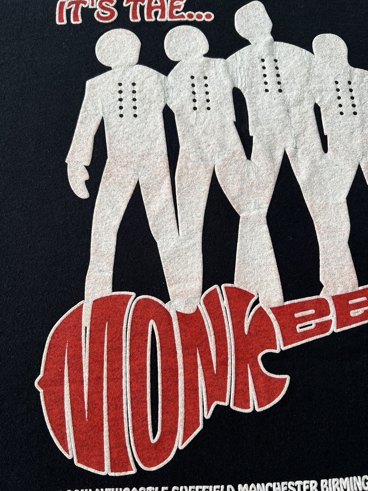 Band Tees Vintage 90s The Monkees Pop Rock Quartet Black T-shirt Size US XL / EU 56 / 4 - 13 Thumbnail