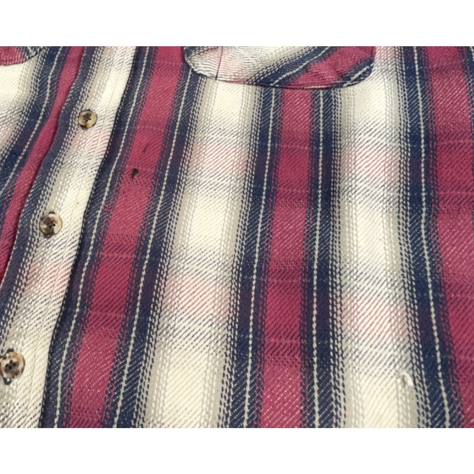 Vintage VINTAGE Williams Bay Flannel Shirt Men XL Red Beige Plaid Heavyweight Cotton Grunge Button-Up Casual Workwear 90s Style Mens Size US XL / EU 56 / 4 - 4 Thumbnail