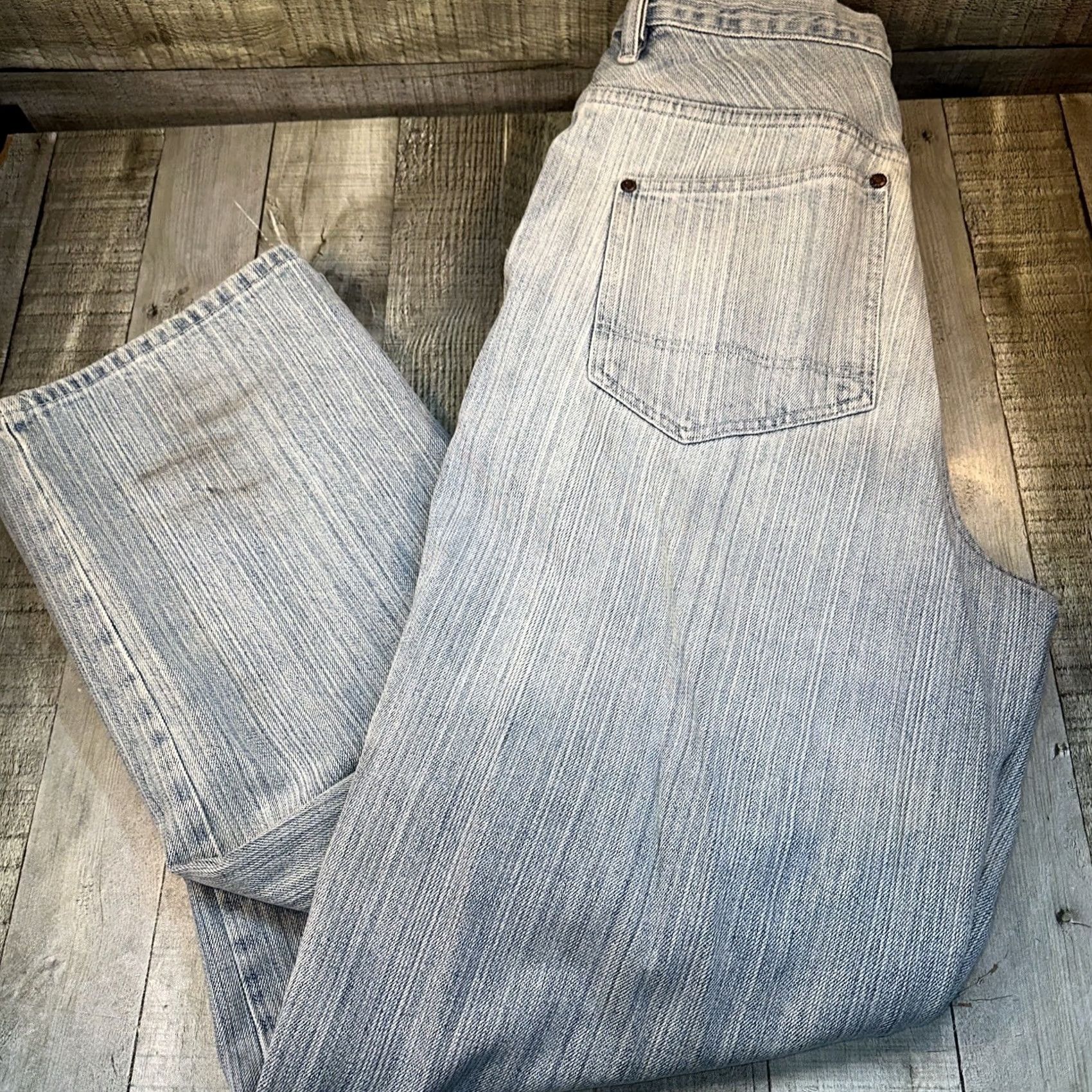 Vintage VINTAGE ECHO Men’s Jeans Baggy Five Pocket 32x32 Blue 90s 00s Y2K Wide-Leg Mens Size US 32 / EU 48 - 6 Thumbnail