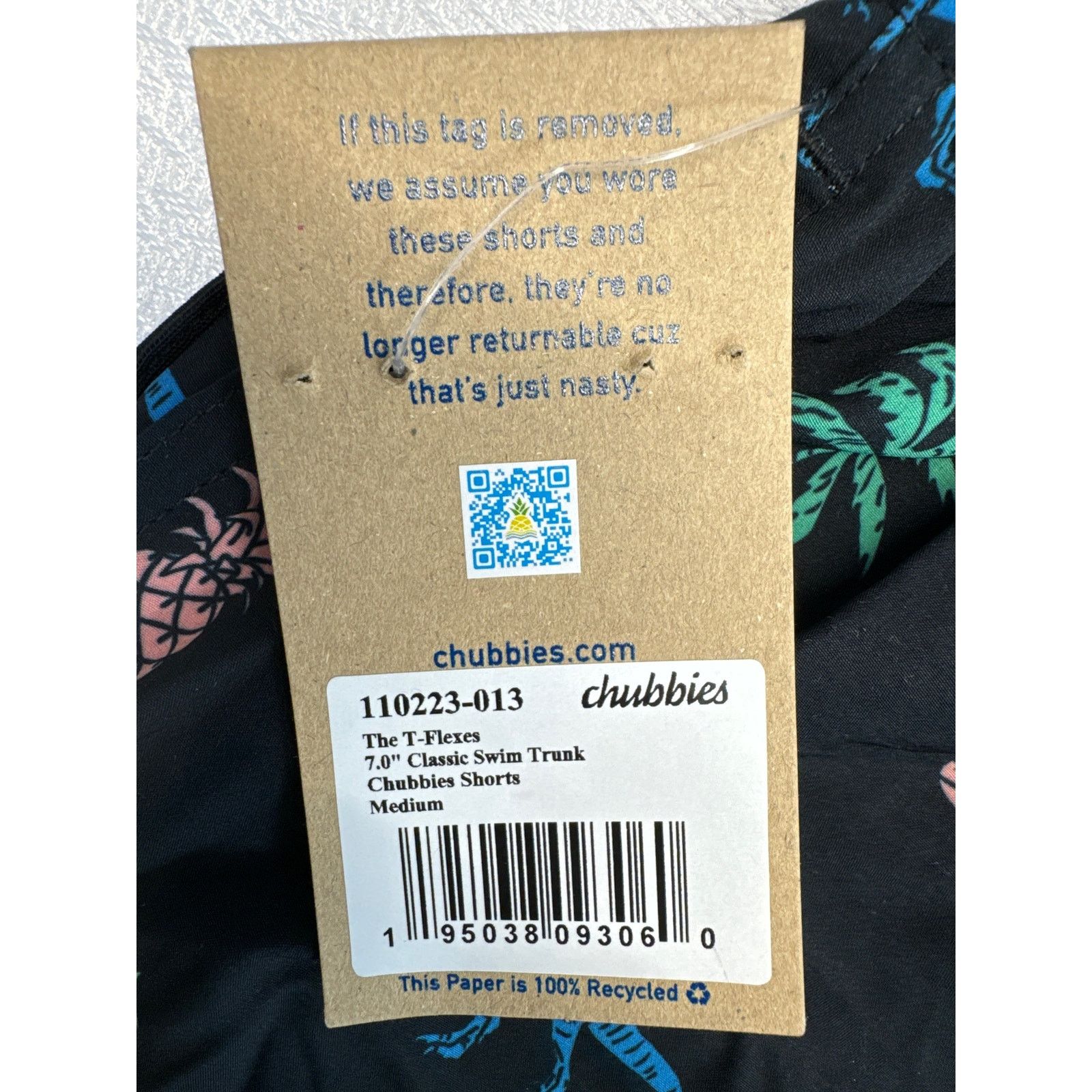 Chubbies Chubbies NWT Black 7” classic swim trunk men sz M Size US 32 / EU 48 - 5 Thumbnail
